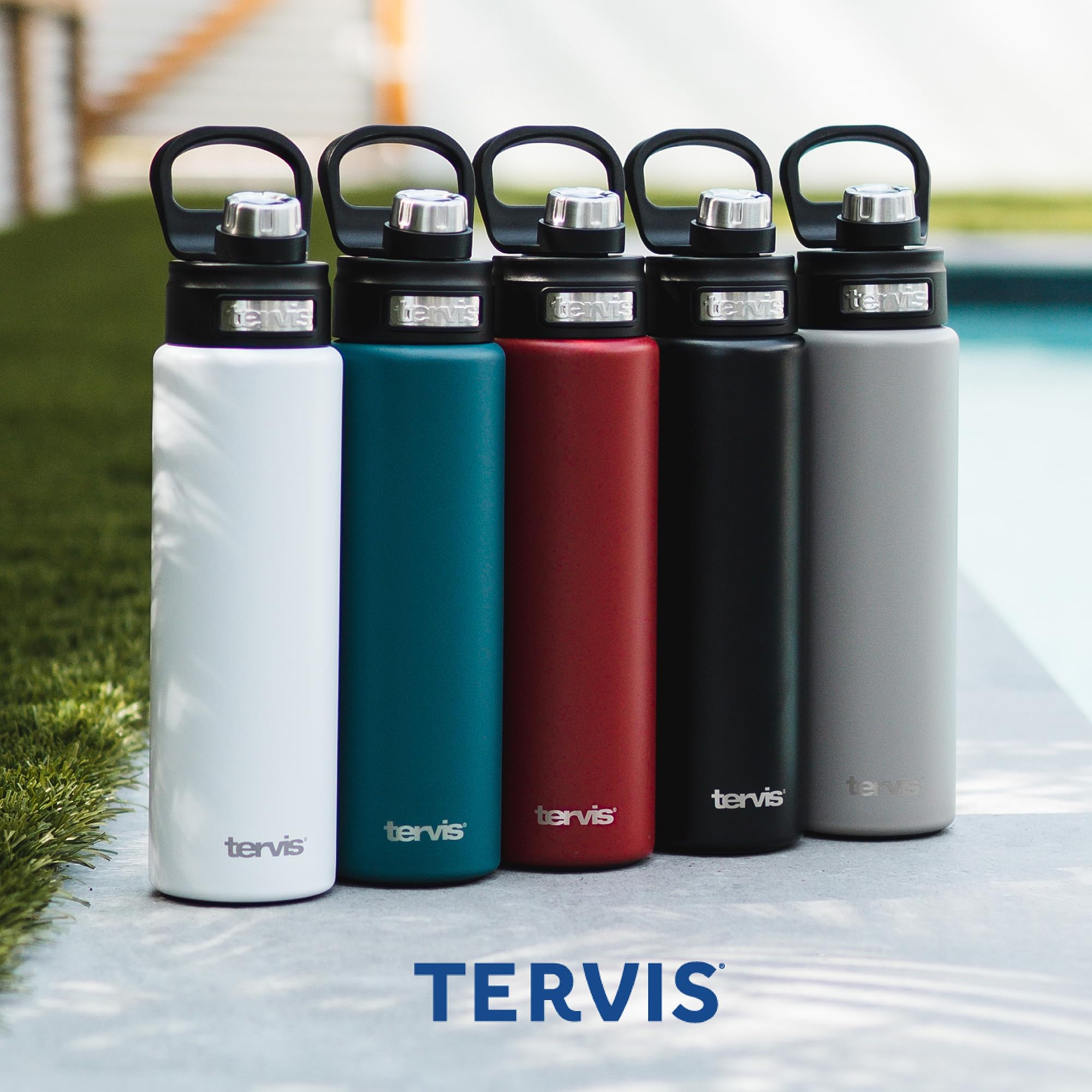 Tervis Sleek Cheetah Triple Walled Insulated Tumbler Travel Cup Keeps Drinks Cold, 40Oz Wide Mouth Bottle, Stainless Steel