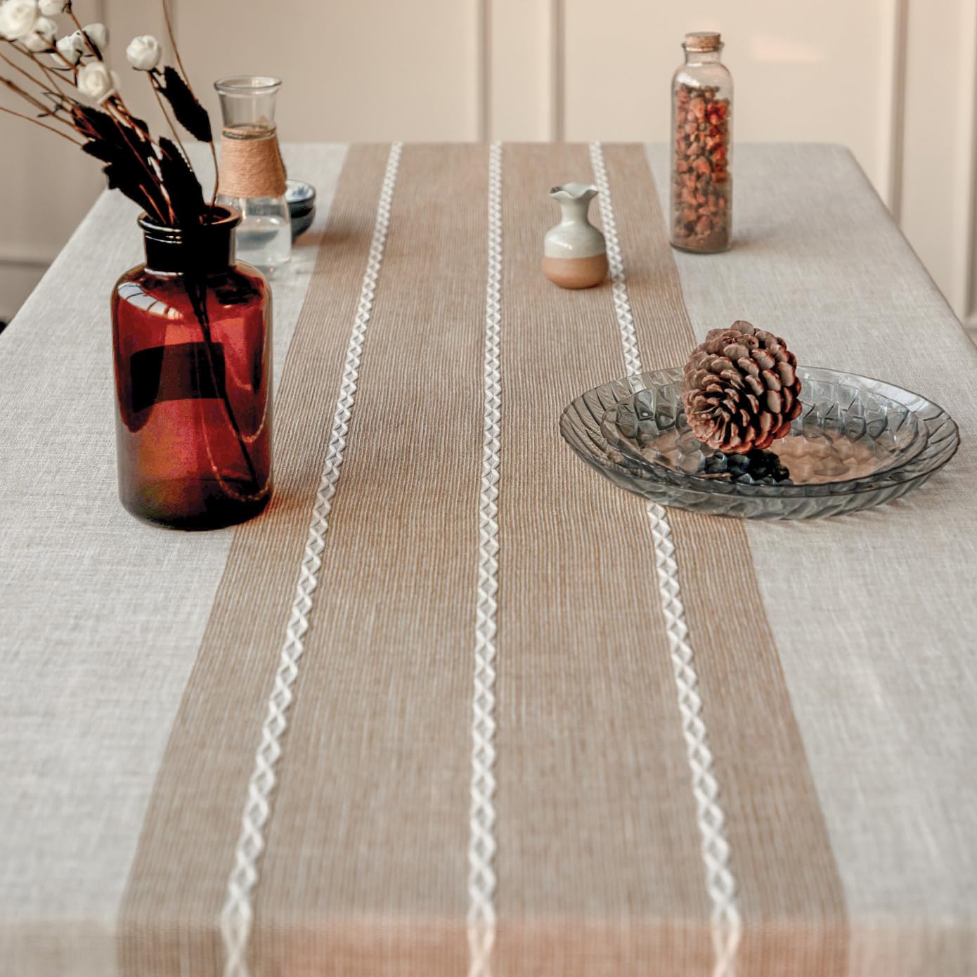 Deep Dream Tablecloths, Waterproof Table Cloth, Linens Wrinkle Free Anti-Fading, Rustic Table Cover Decoration For Kitchen Dinni