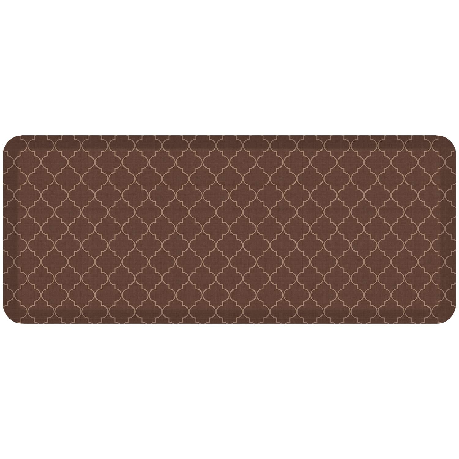 Gelpro Anti-Fatigue Designer Comfort Kitchen Floor Mat, 20X48, Trellis Walnut Stain Resistant Surface With 3/4    Thick Ergo-Foa