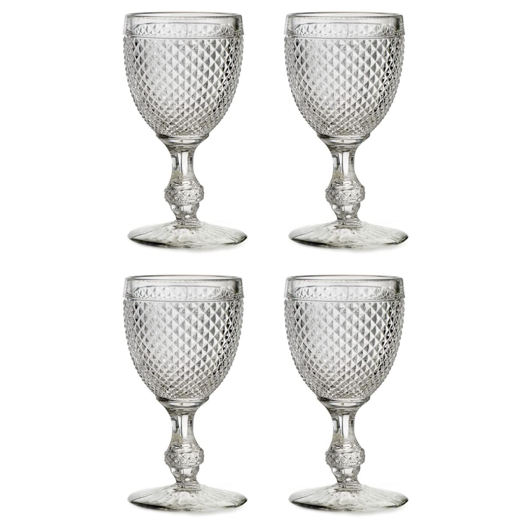 Vista Alegre Bicos All Purpose Goblets, Set Of 4, 4 Count (Pack Of 1),