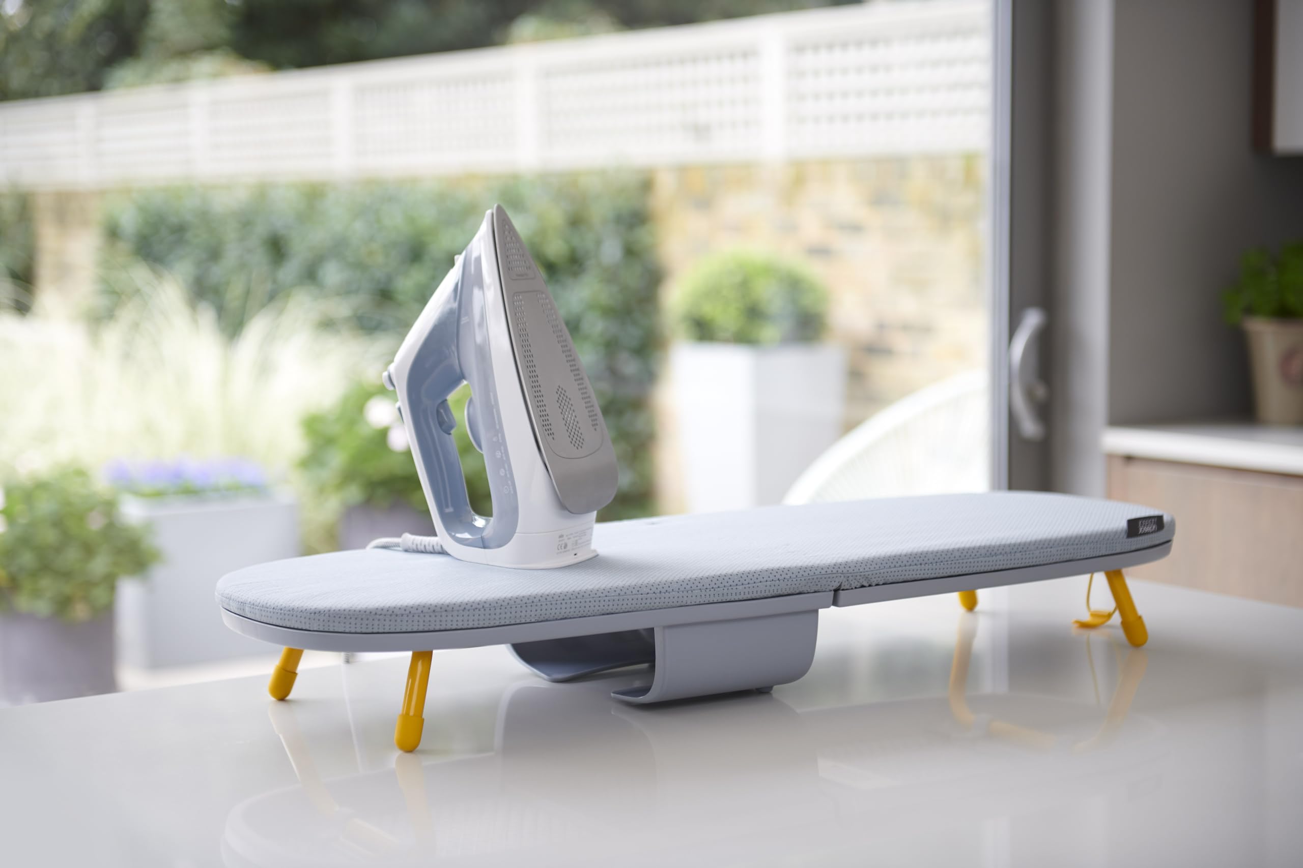 Joseph Joseph Folding Space-Saving  compact Table-top Ironing Board  greyYellow