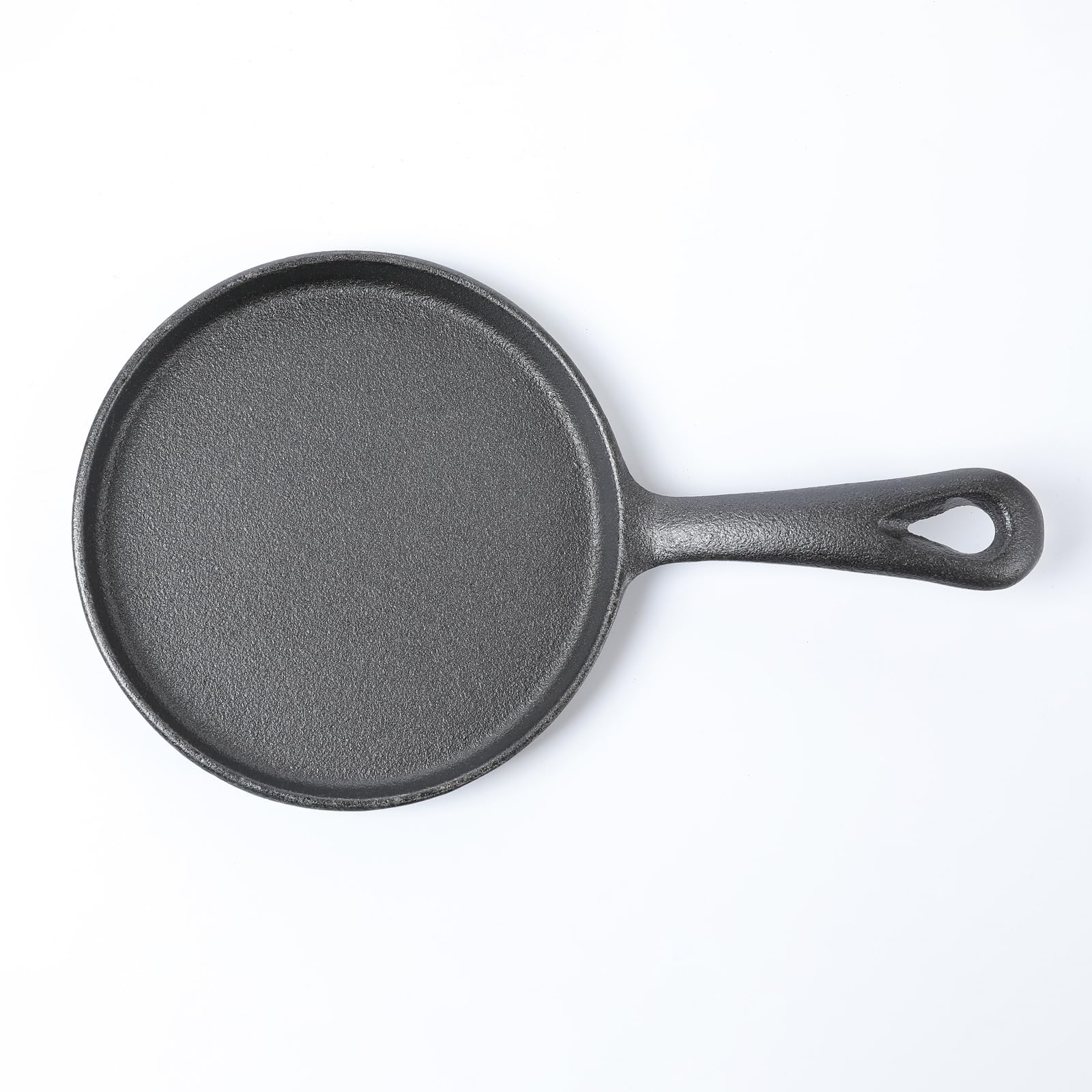 Hawok Cast Iron Mini Round Griddle-5'' Crepe Pan-Pre-Seasoned Skillet Set Of 6