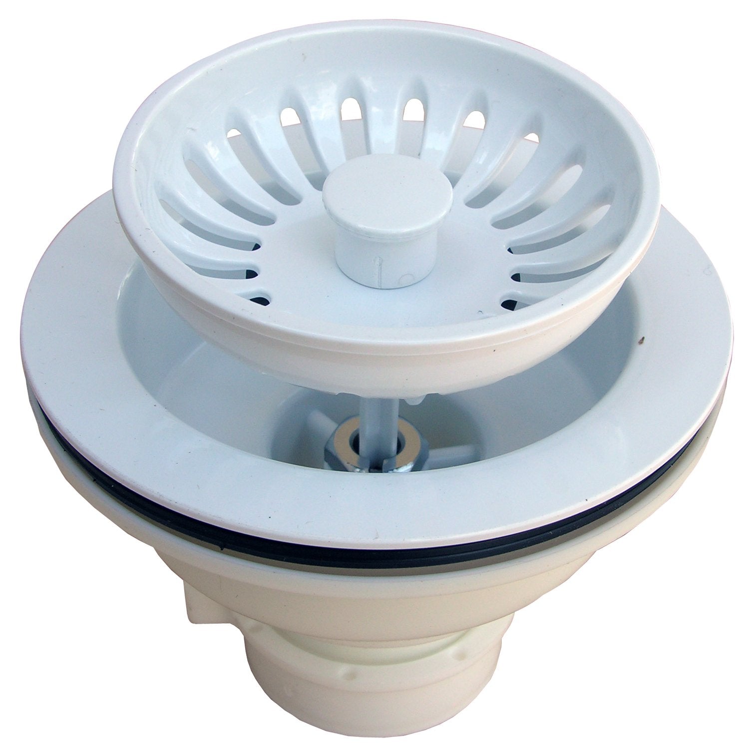 Lasco 03-1059W Wh Hd Pvc Kitchen Strain, 4.5 X 4.5 X 3.4, White