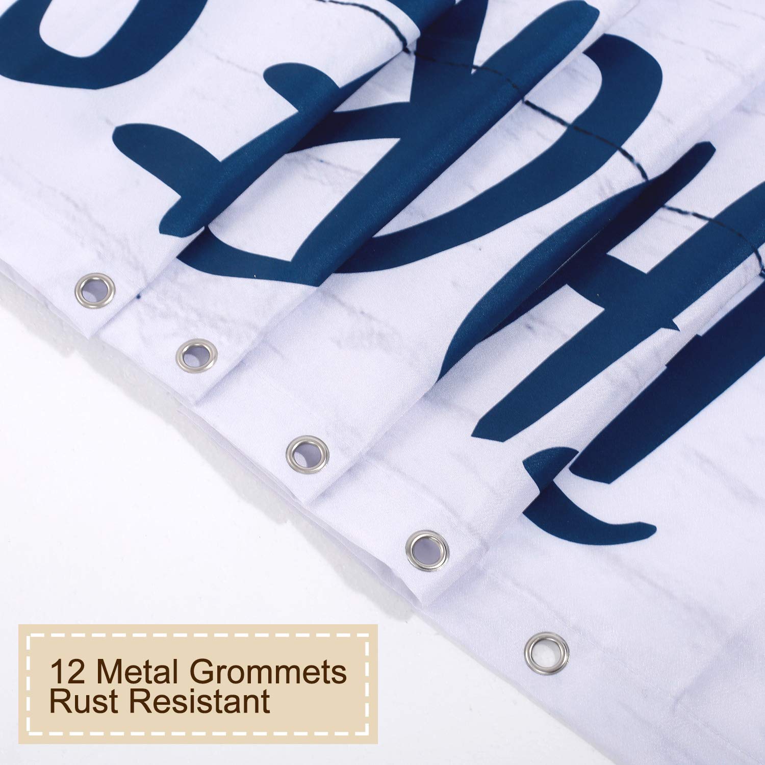 Rosielily Kids Shower Curtain, Girls Shower Curtain, Boys Shower Curtain, Funny Words Teen Motivational Shower Curtains, 72W X 7