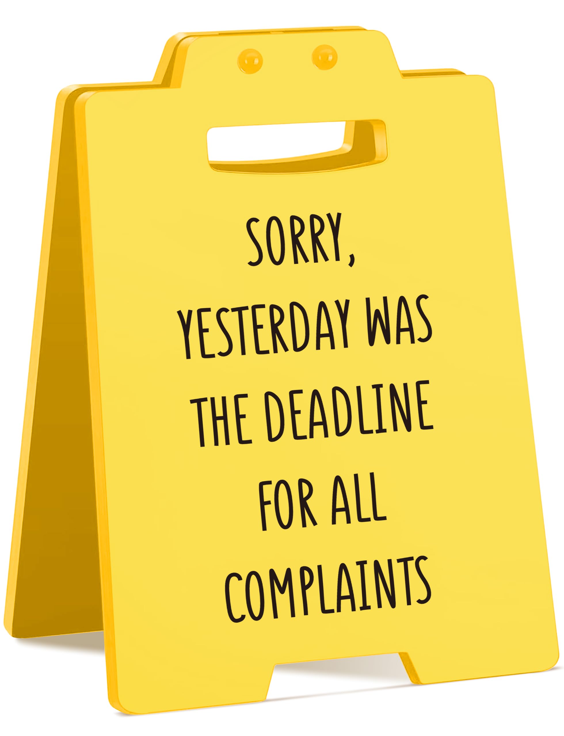 Humorous Desk Sign for Coworker Boss Lady Manager Supervisor Principal | Cute Cubicle Decor | Office Desk Accessories for Women 