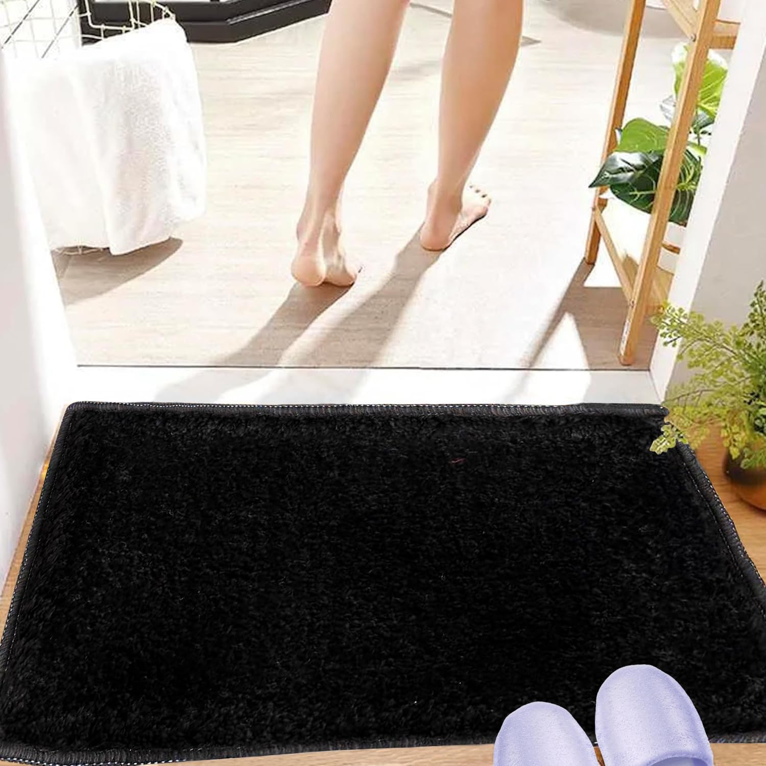 Zureni Rectangle Doormat Anti Skid Floor Mat Soft Microfiber Rug Quick Dry Water Absorbent Indoor Outdoor Rug For Bedroom Kitche