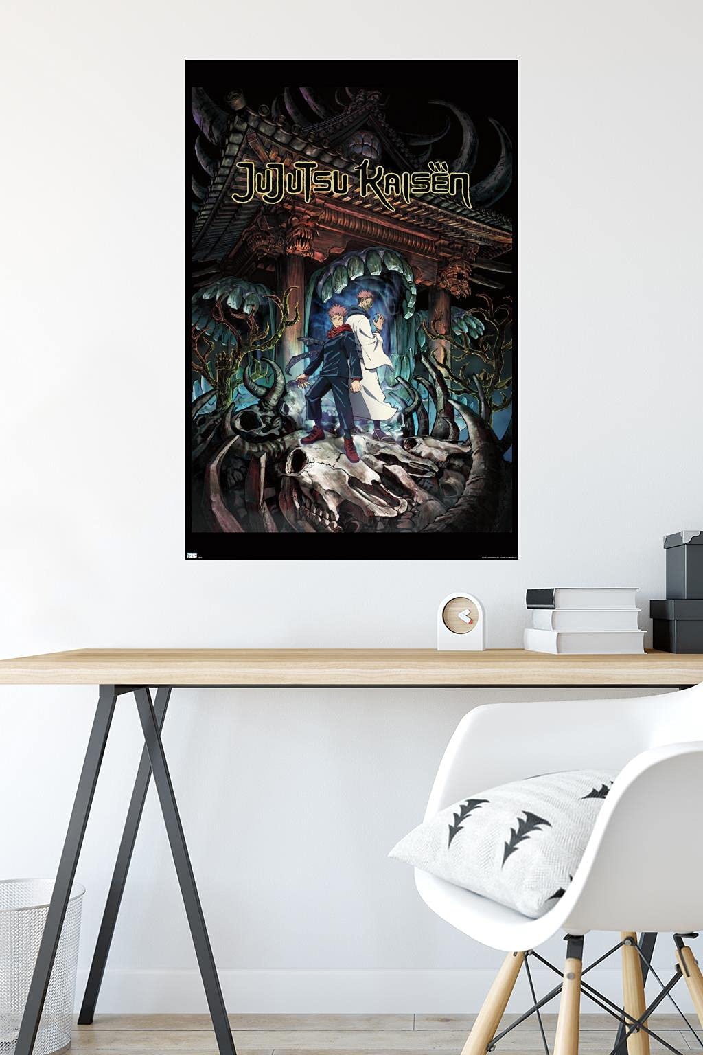 Trends International Jujutsu Kaisen - Key Art English Wall Poster, 22.37'' X 34.00'', Premium Unframed Version