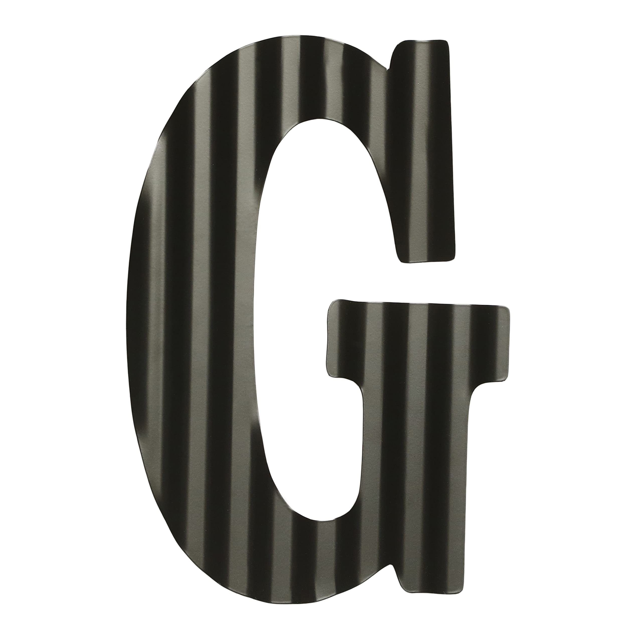 COLLECTIVE HOME - 12 Letters for Wall Decor, Decorative Corrugated Black Letters, Monogram Hanging Wall Art, Hanging Alphabet Si