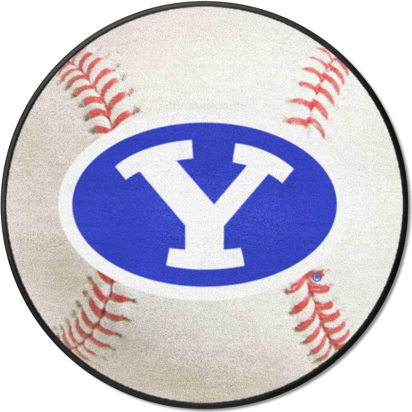 Fanmats Brigham Young Cougars Baseball-Shaped Mat