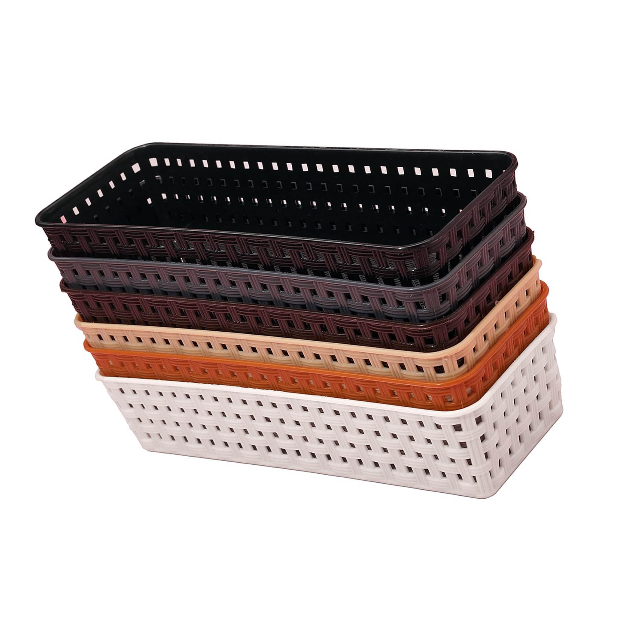Darkshri Organizer Tray Office Drawer Dividers Storage Bins Multipurpose Desk For Makeup, Kitchen, Office, Bathroom, Bedroom Dre