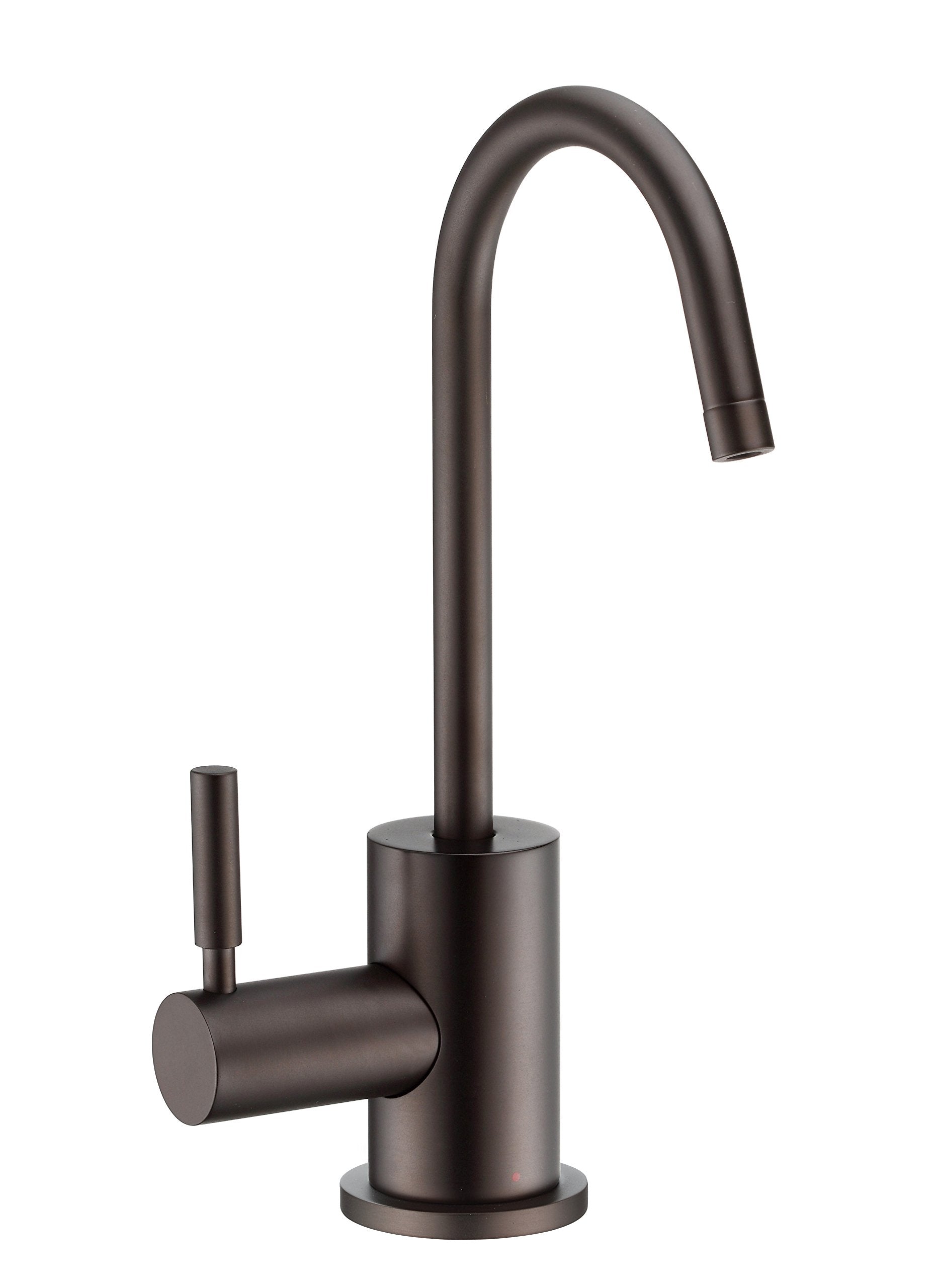 Whitehaus Collection Whfh-H1010-Orb Forever Point Of Use Instant Hot Water Faucet With Contemporary Spout And Self Closing Handl
