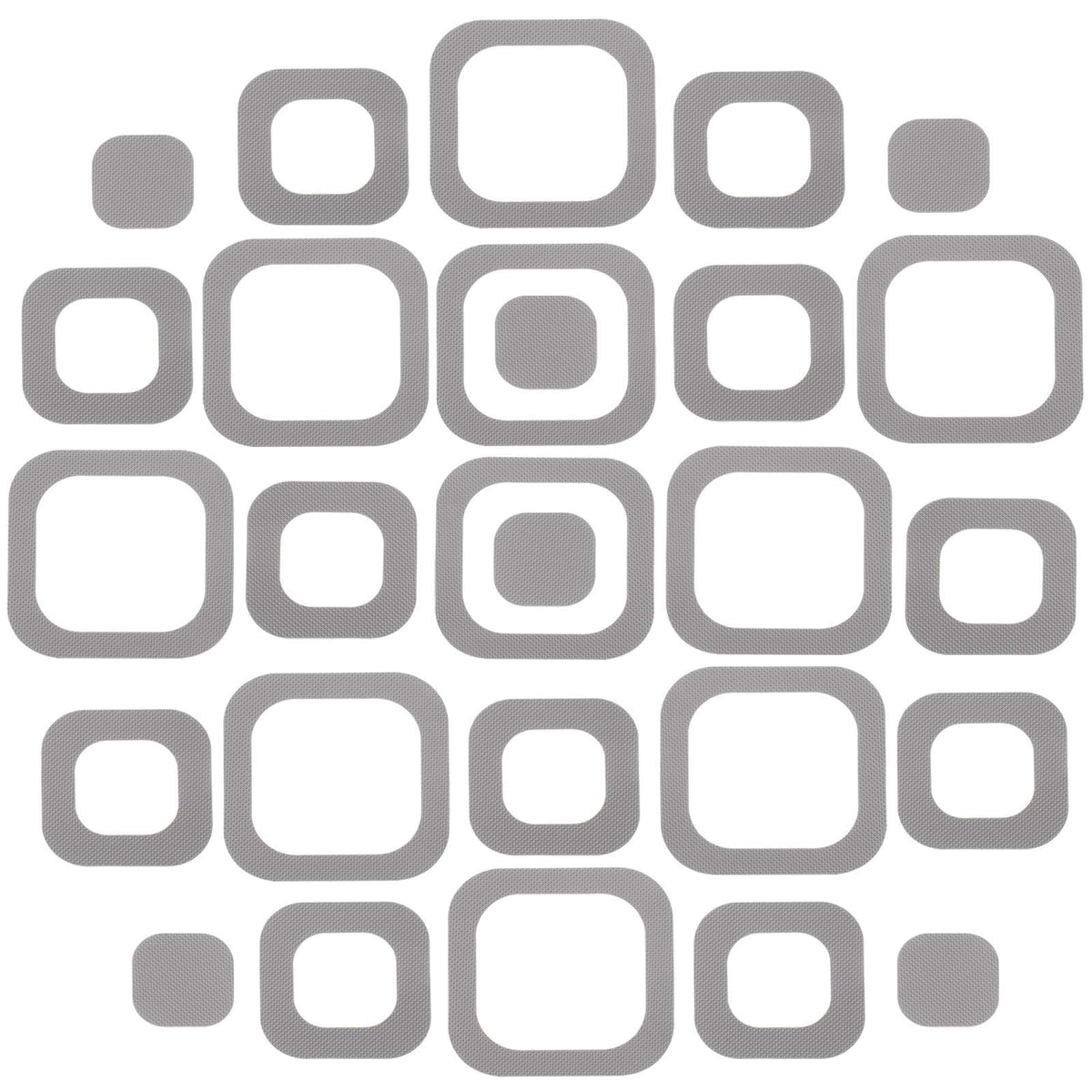 20 Pieces Adhesive Square Bath Treads Non-Slip Bathtub Stickers Non Slip Traction To Tubs Bathtub Stickers Adhesive Decals Appli
