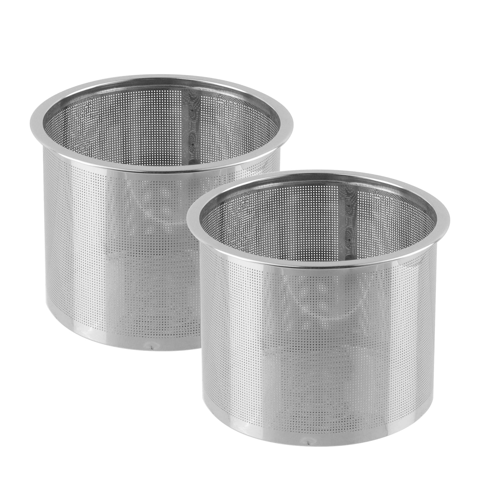 Antrader Tea Filters 9.5cm/3.7 Stainless Steel for Teapot, 2 Pack