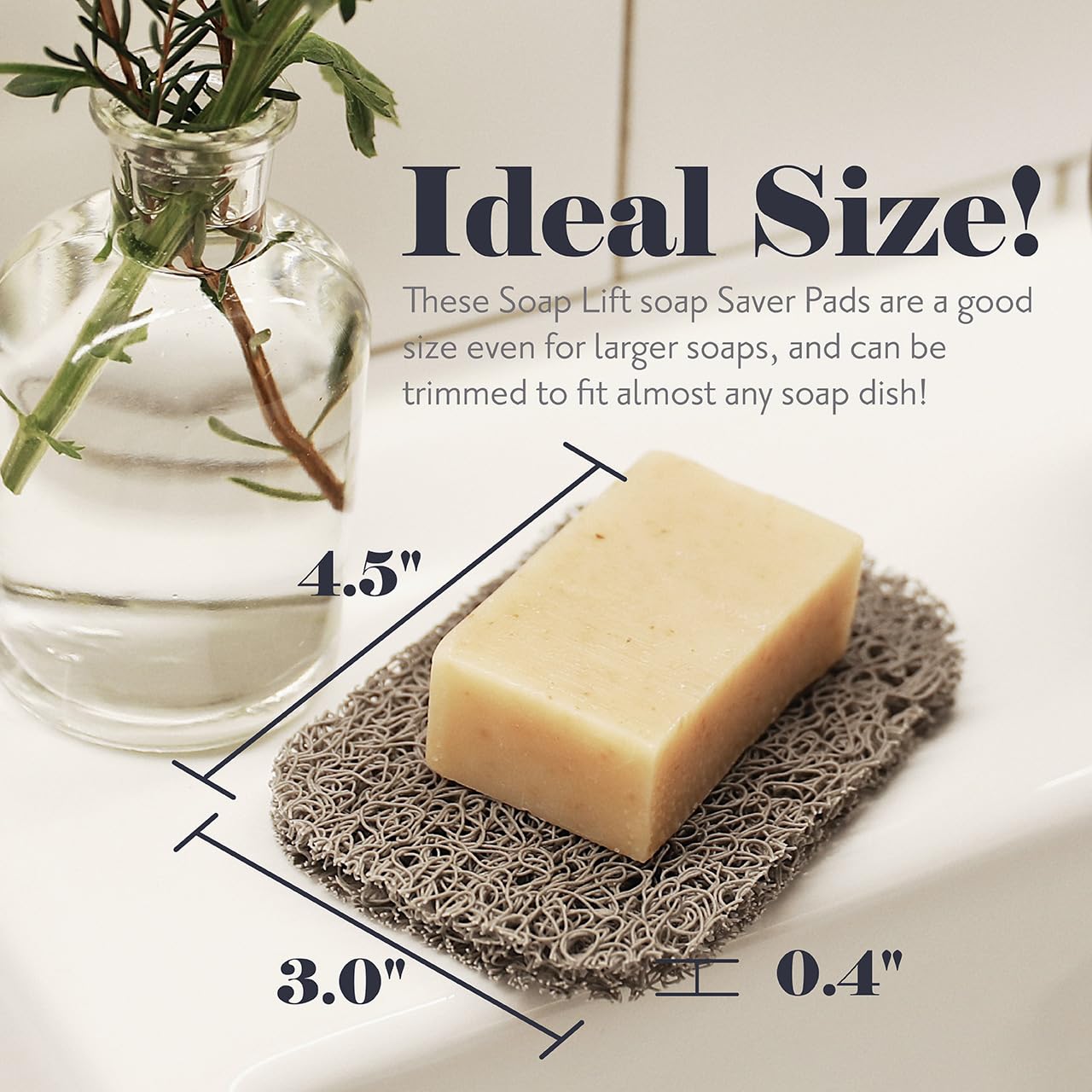 myHomeBody Soap Saver | Soap Lifting Pads for Soap Dish | Multi-Directional Weave  Efficient Draining Soap Bar Holder for Shower | 6 Piece Set - 3 Black  3 White