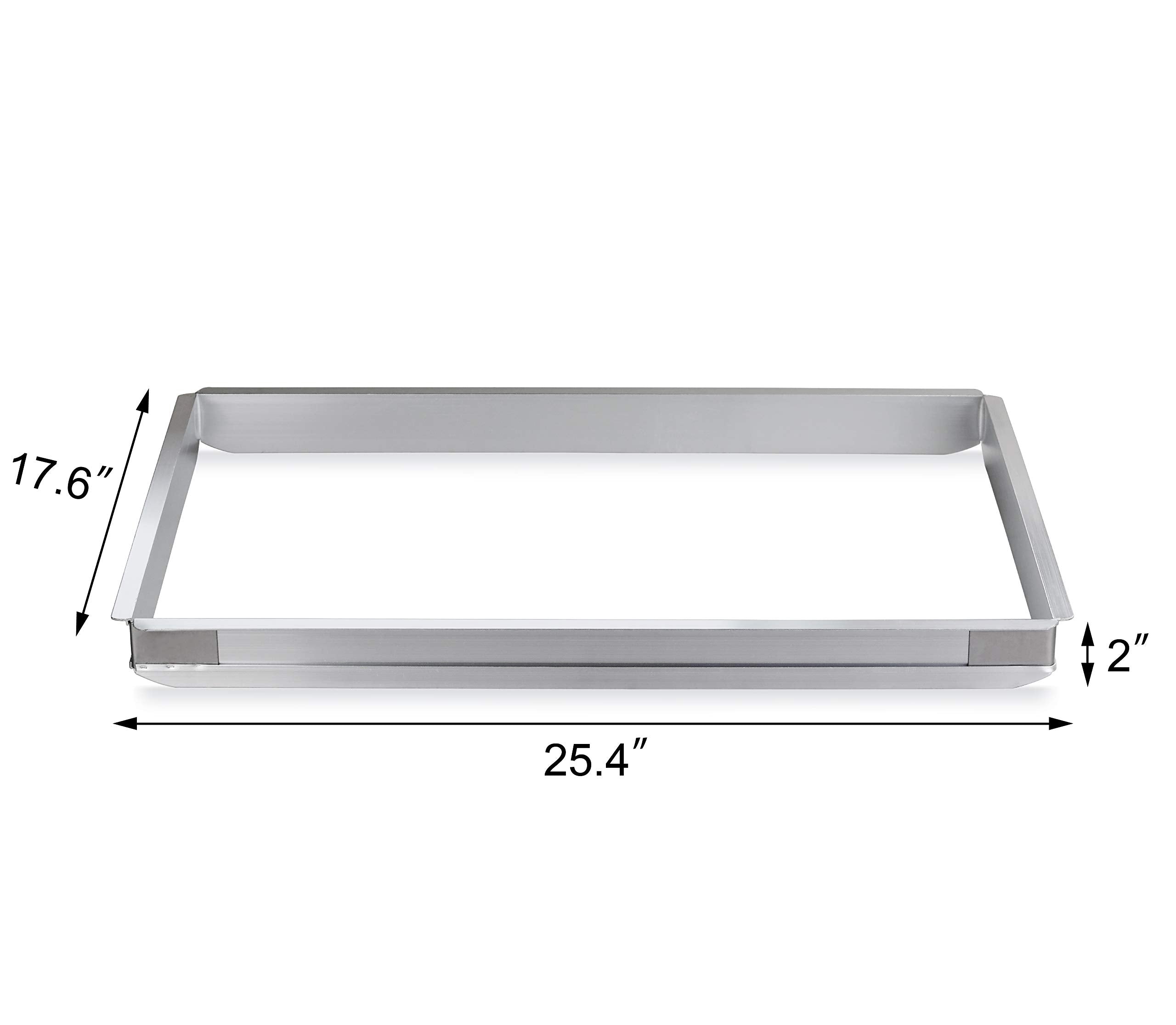 New Star Foodservice 42573 Aluminum Sheet Bun Pan Extender, 18 X 26 Inch (Full Size)