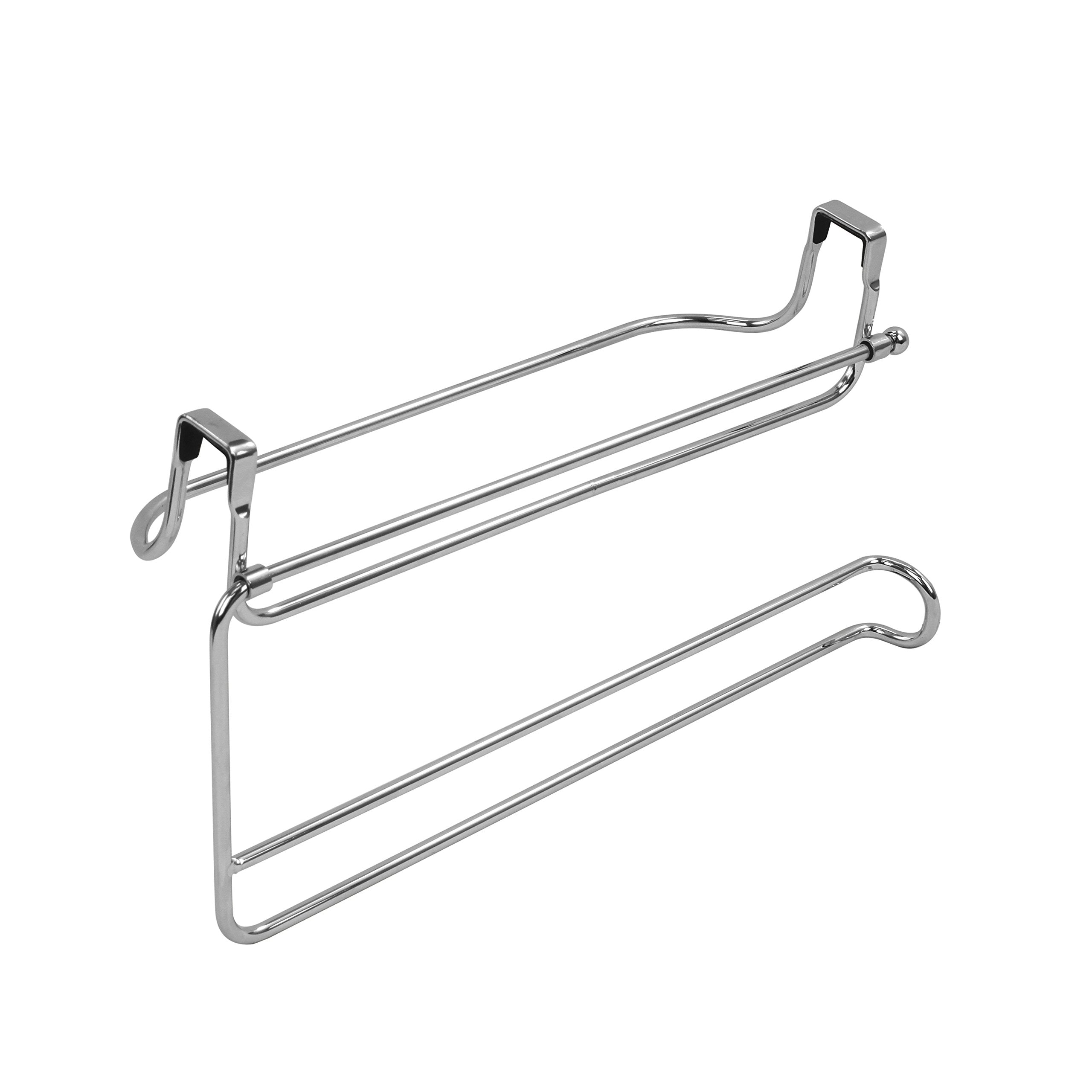 Spectrum Diversified Duo Holder No Installation 2-In-1 Cabinet Paper Dispenser & Towel Bar, Under Sink Storage & Organization, S