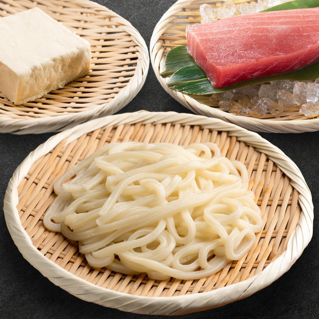 Tikusan Bamboo Round Zaru Basket Colander For Soba, Udon And Noodles (8.3'' (21Cm))