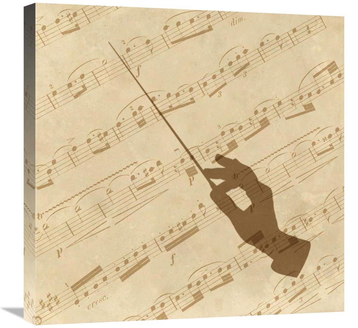 Global Gallery Music - Conductor-Canvas Art-24 x24 