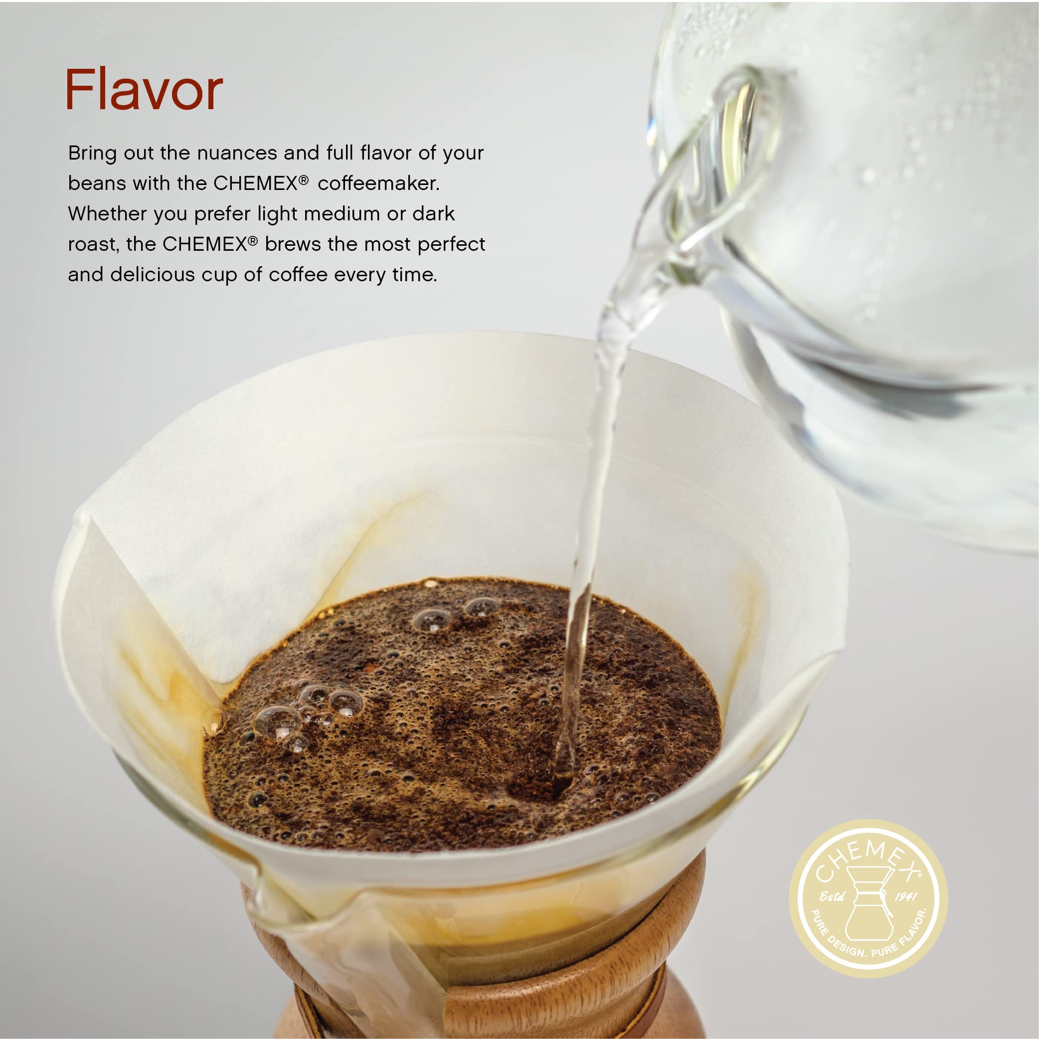 chemex Bonded Filter - Square - 100 ct - Exclusive Packaging