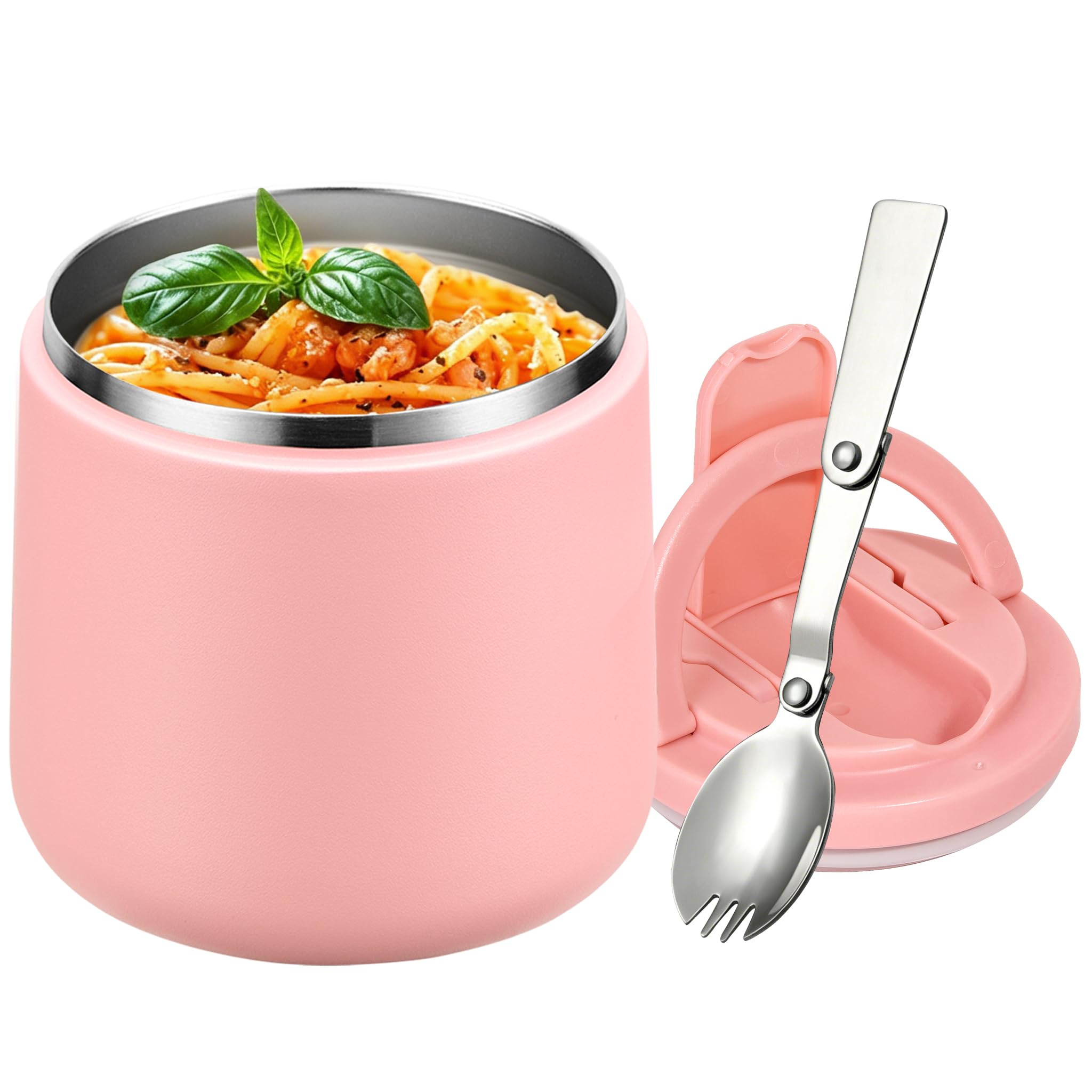 Itslife Soup Thermo for Hot Food Kids 25.5oz Lunch Containers with Buckle Lid Wde Mouth Hot Food Jar Vacuum Insulated Stainless 