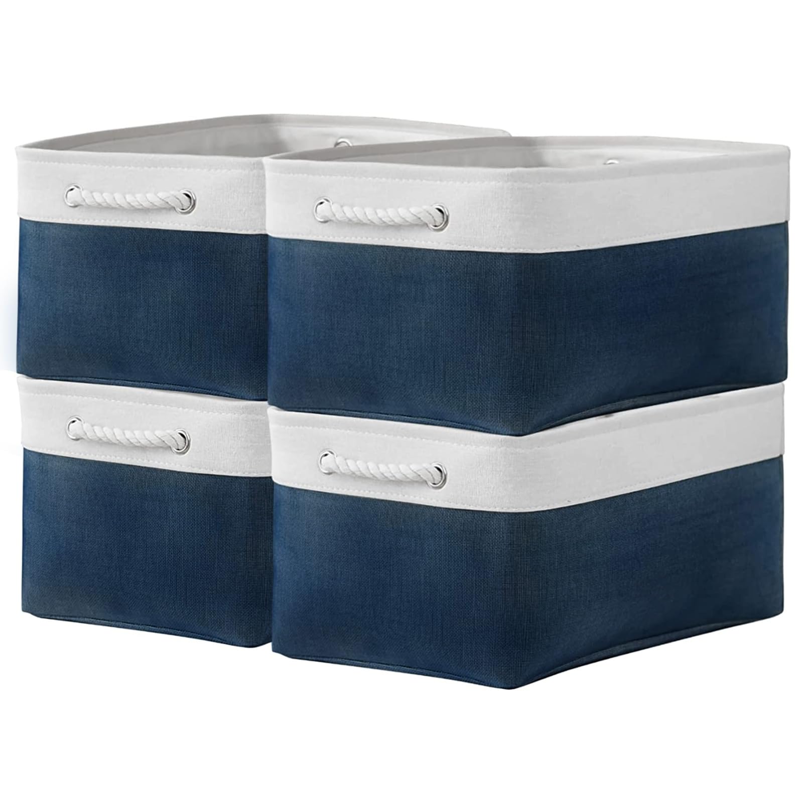 Sacyic Storage Bins - Large Baskets For Storage Cubes With Handles Organization And Storage Baskets Gifts For Empty 15.7 (L) X 1