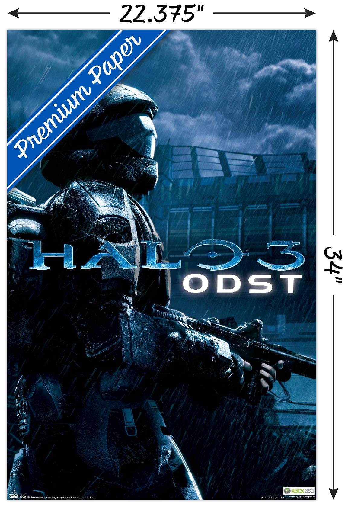 Trends International Halo: Odst - Key Art Wall Poster, 22.375'' X 34'', Premium Unframed Version