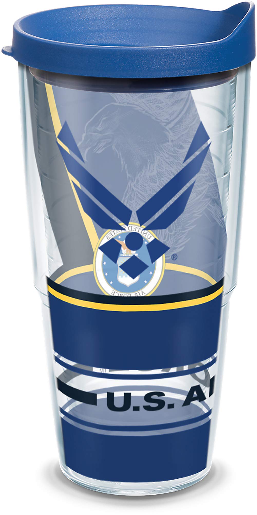 Tervis Air Force Forever Proud Made In Usa Double Walled Insulated Tumbler Travel Cup Keeps Drinks Cold & Hot, 24Oz, Classic
