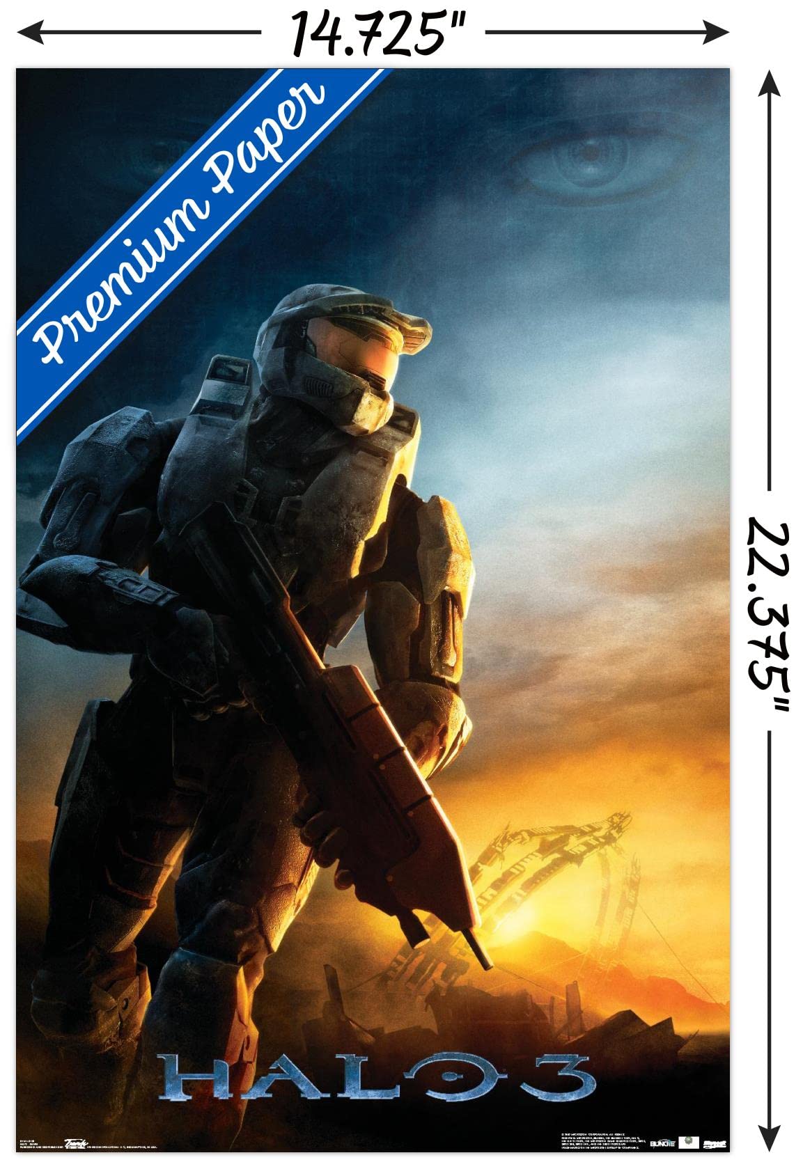 Trends International Halo 3 - Awakening Wall Poster, 14.725'' X 22.375'', Premium Unframed Version