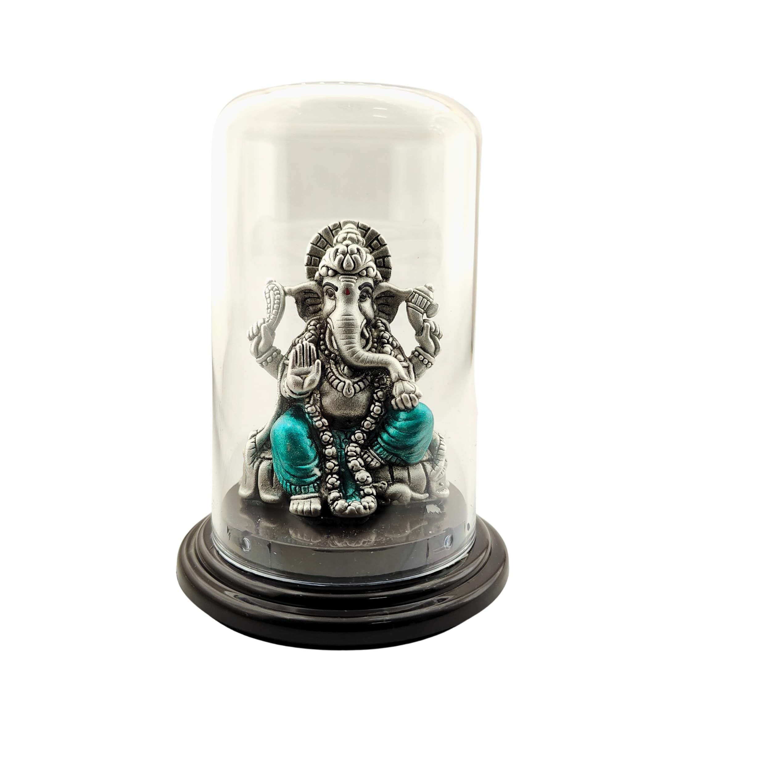 Silverspot Jewel 999 Pure Silver Ganesha/Vinayak Idol With Acrylic Base
