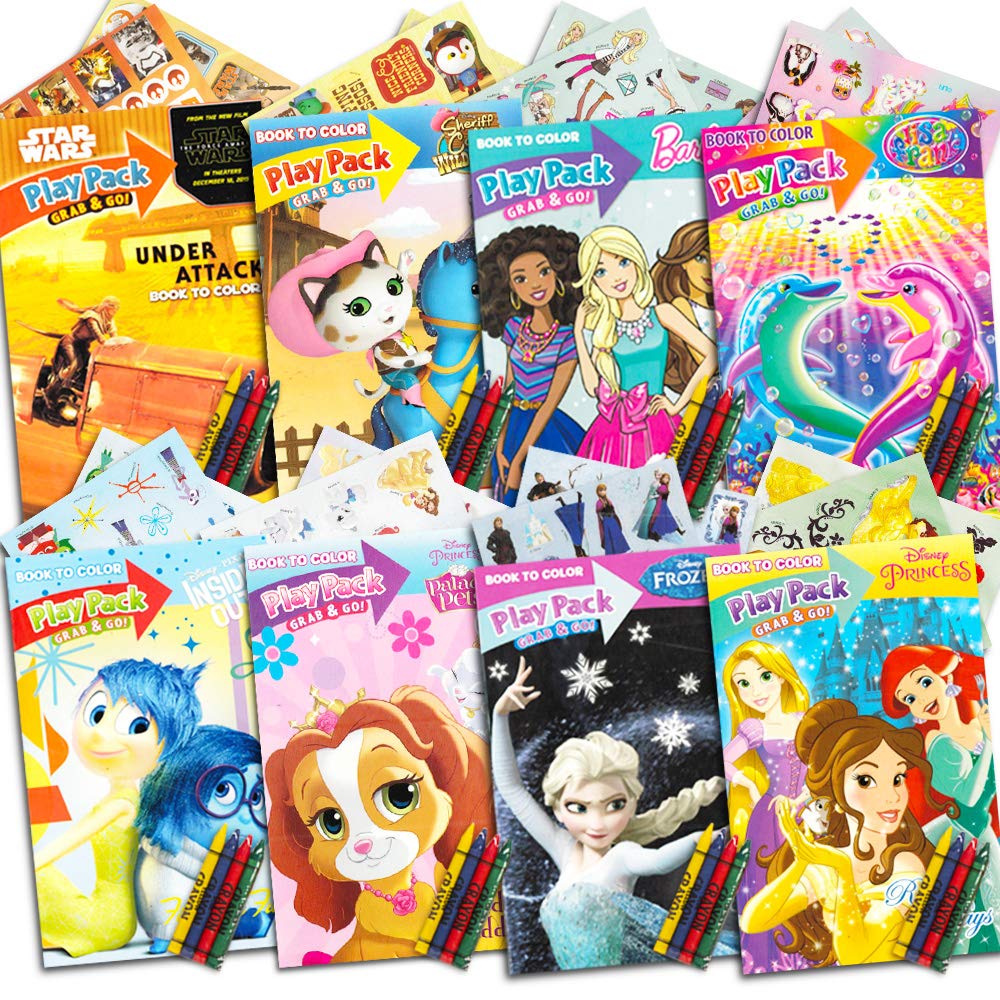 Play Pack Grab And Go Assorted Set For Girls (Bundle Includes 8 Different Packs)