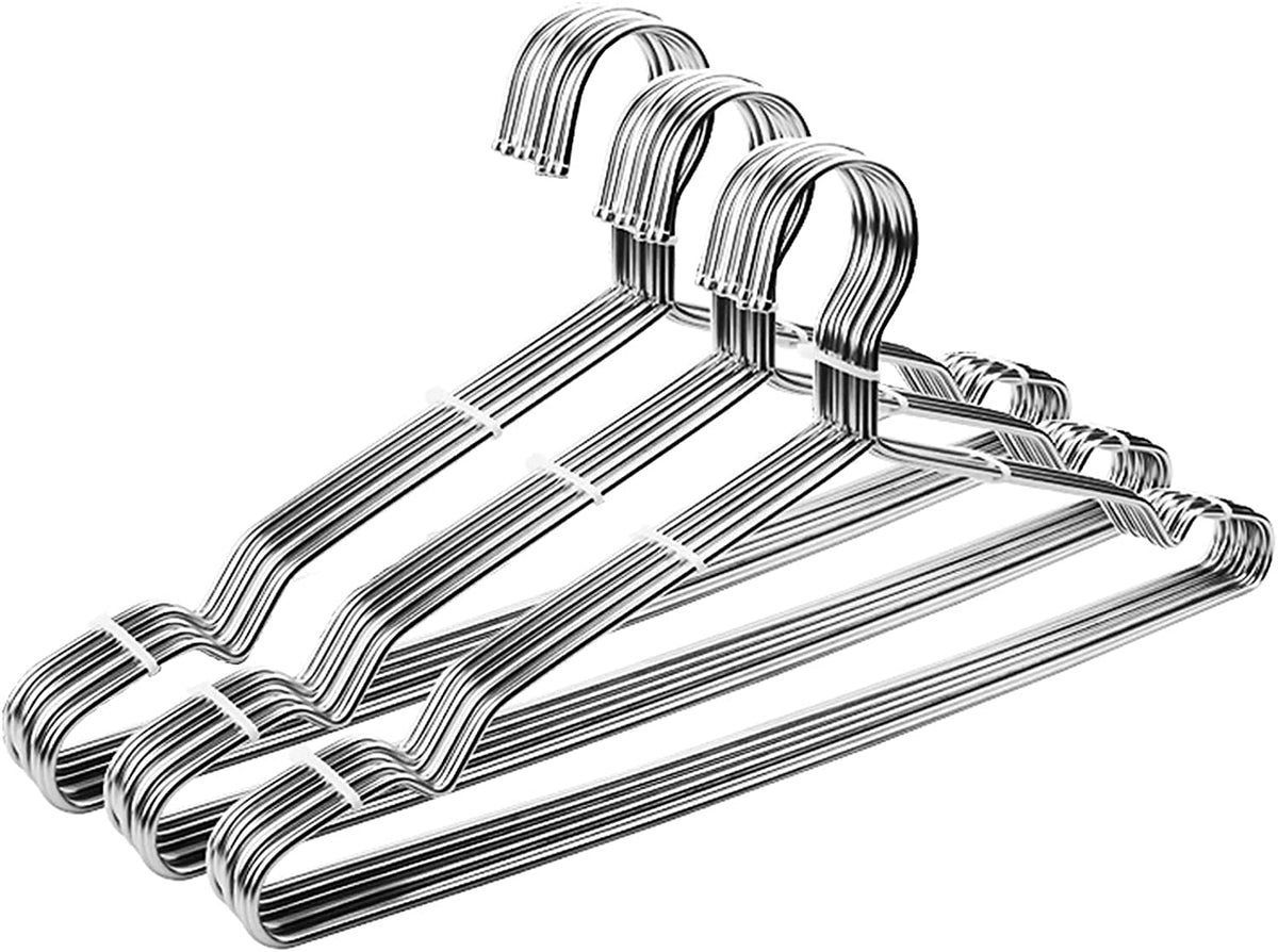 Seropy Clothes Hangers 30 Pack Coat Hangers Non Slip Wire Hangers Clothing Hangers Heavy Duty Metal Hangers Space Saving Ultra T