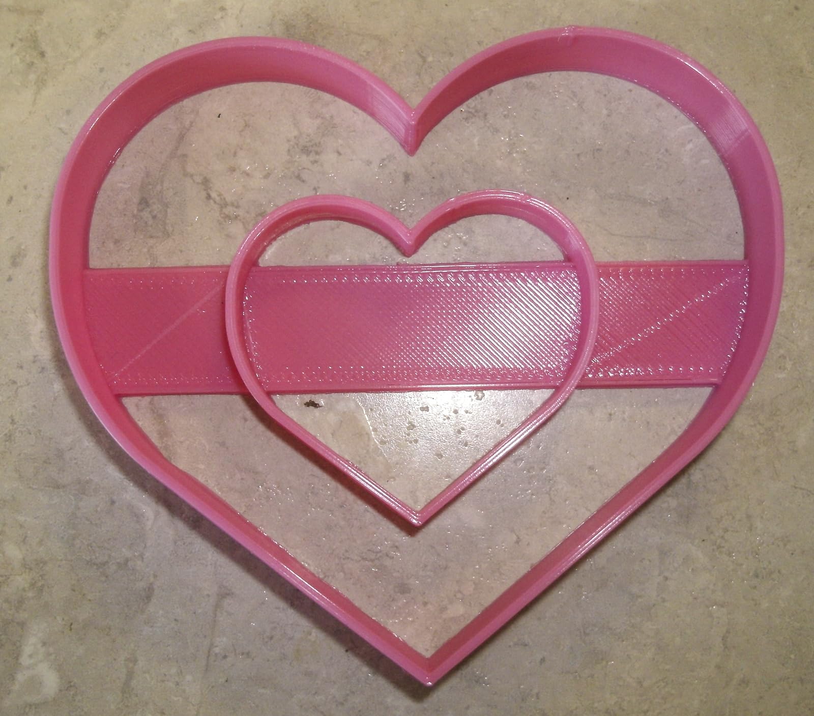 Double Heart Love Bridal Shower Wedding Anniversary Valentine Cookie Cutter Made In Usa Pr301