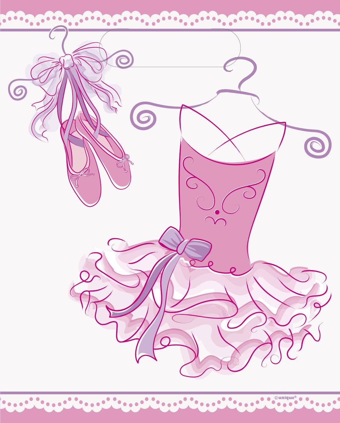 Tutu Ballerina Goodie Bags, 8Ct