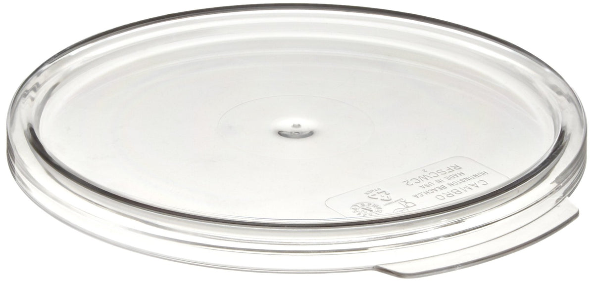 Cambro Rfscwc2 Camwear Clear Polycarbonate Round Lid For 2 Qt And 4 Qt Capacity Food Storage Container
