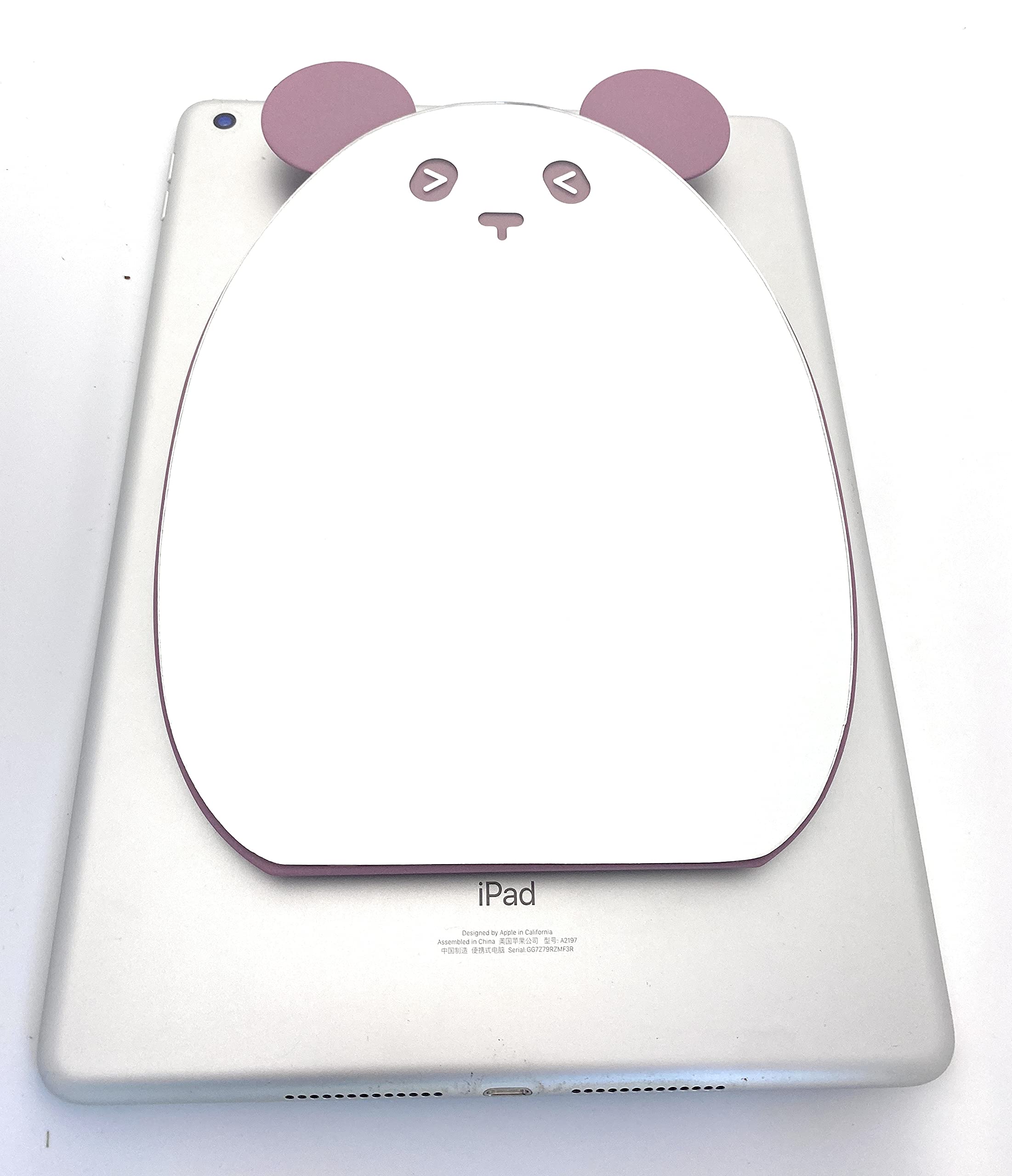 Aeisage Kids Makeup Mirror Kawaii Compact Desktop Mirror For Girls Table Mirror Purple Panda With Stand Mirror Cute For Desk, 6