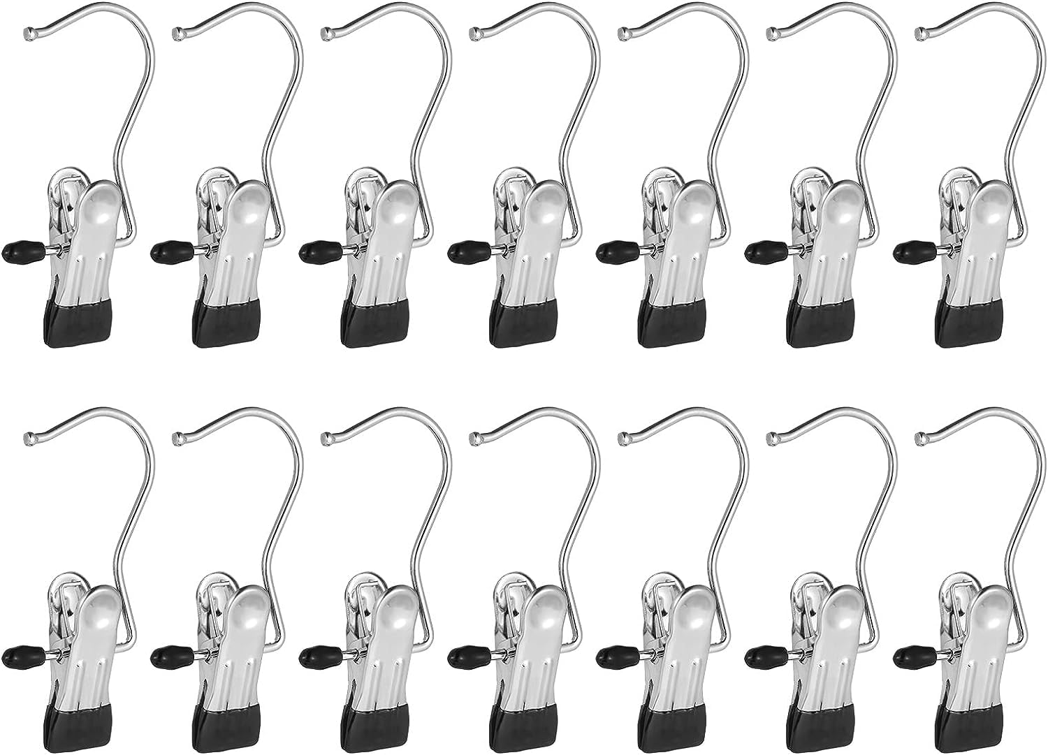 Frezon 100 Pack Boot Hanger Legging Organizer For Closet, Boot Holder, Hanging Clips, Portable Multifunctional Hangers Single Cl