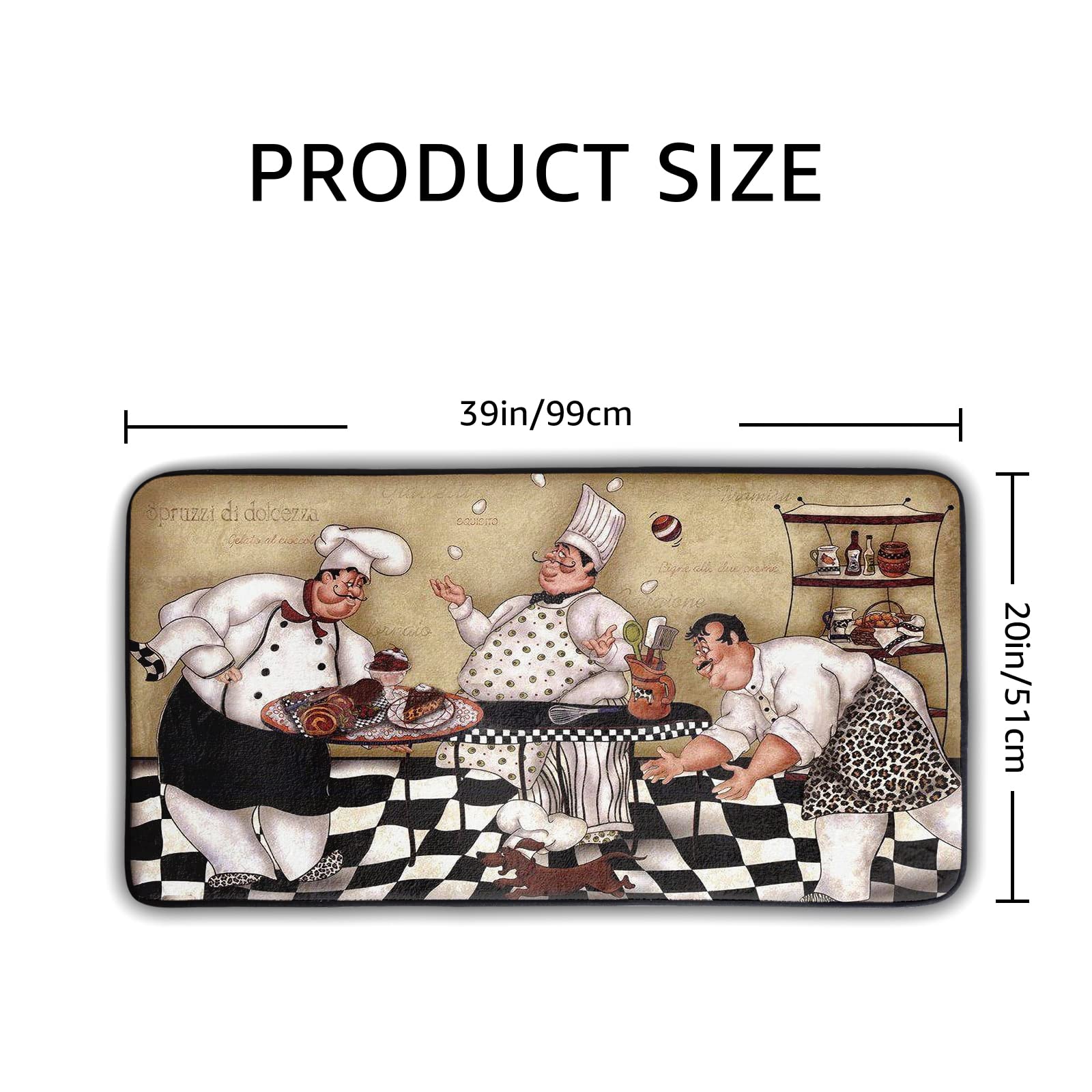 Kitchen Fat Chef Man Mats And Rugs Non Slip Anti Fatigue Washable Kitchen Floor Mats For In Front Of Sink And Bathroom Carpet Do