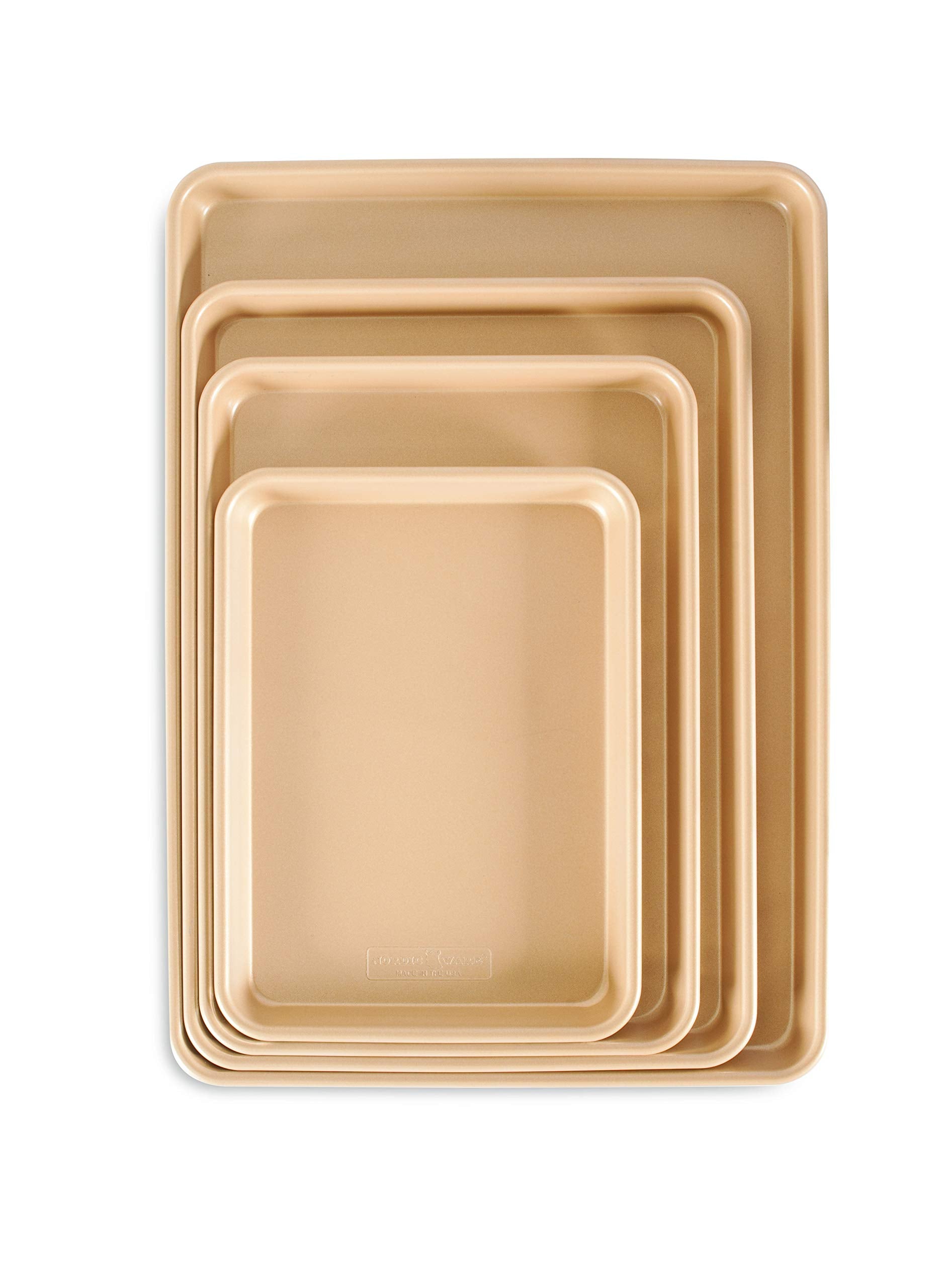 Nordic Ware Nonstick Pan Big Sheet Naturals Aluminum, 21'' X 15'', Gold