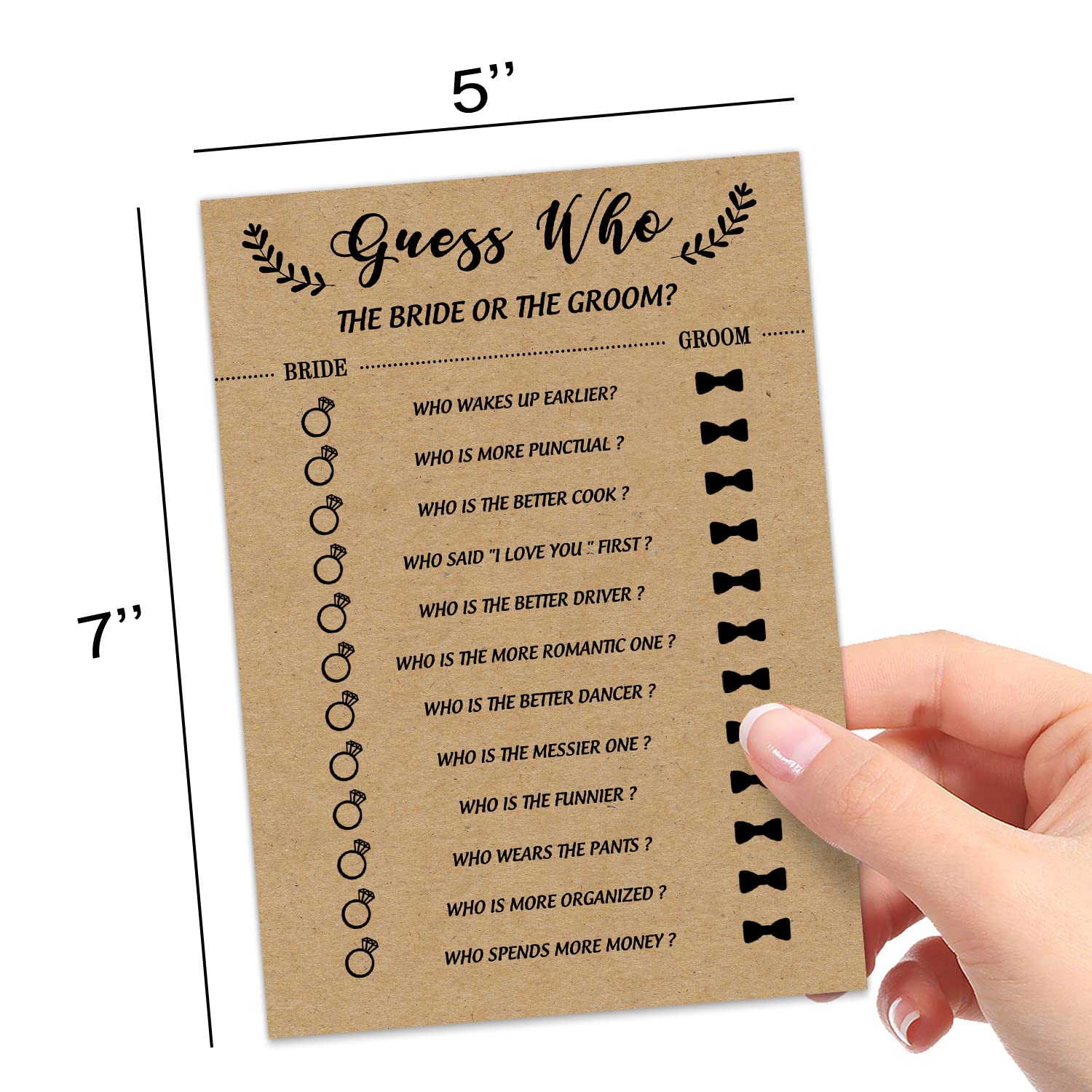 Bridal Shower Game, Guess Who The Bride Or Groom Game Cards For Wedding, 30 Wedding Bridal Shower Party Game Cards Ideas For Cou