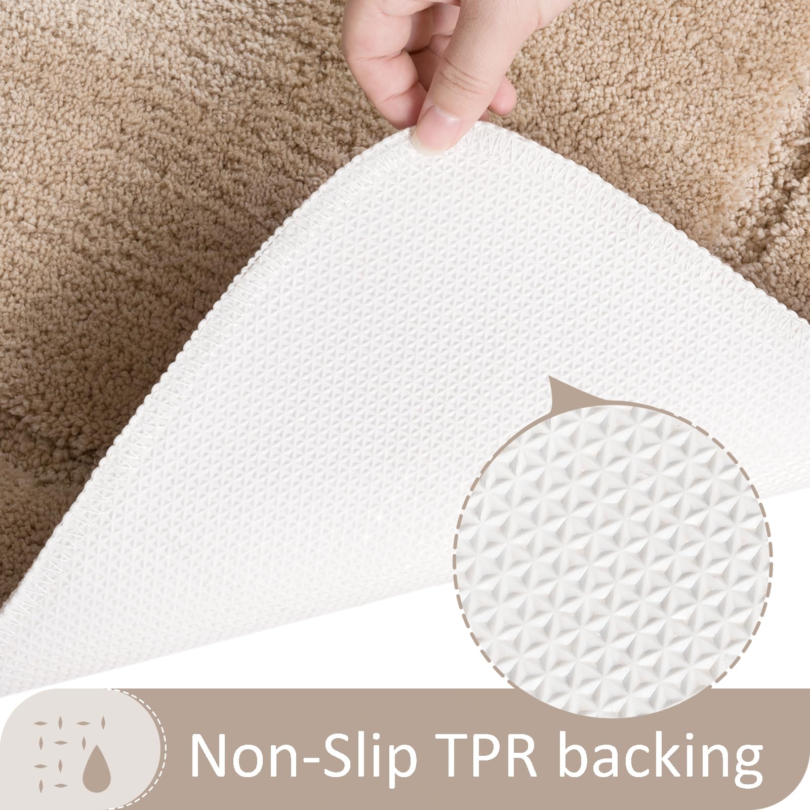Homore 24X60 Inch Long Bathroom Runner Rugs, Luminous And Luxury Absorbent Microfiber Non Slip Bathroom Rug, Machine Washable Pl