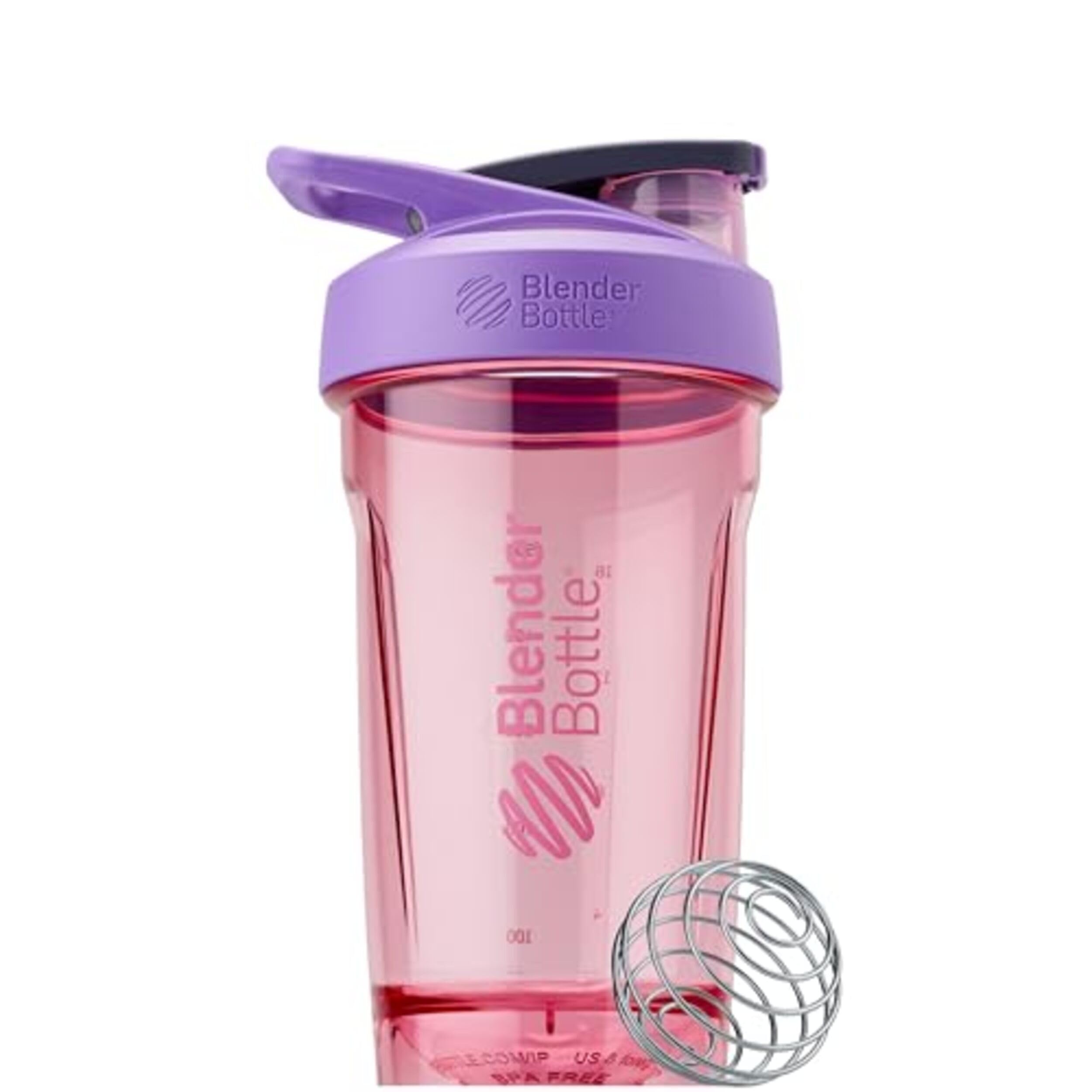 Blenderbottle Strada Shaker Cup Perfect For Protein Shakes And Pre Workout, 24-Ounce, Purple