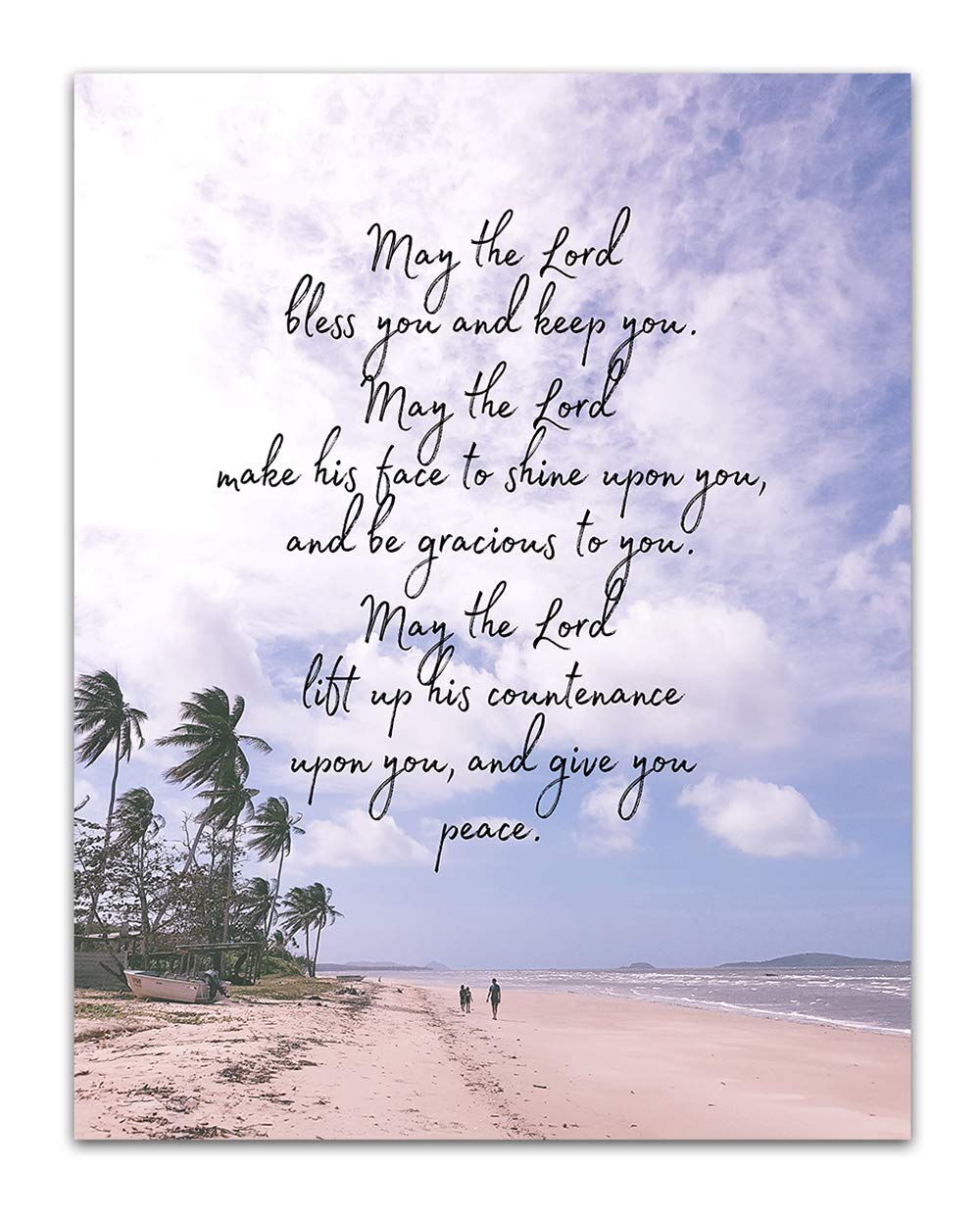 Book Of Numbers Bible Wall Decor, Book Bible Christian Quote Decor, Bible Verse Wall Print, Bible Quote 11 X 14 Wall Print, Insp