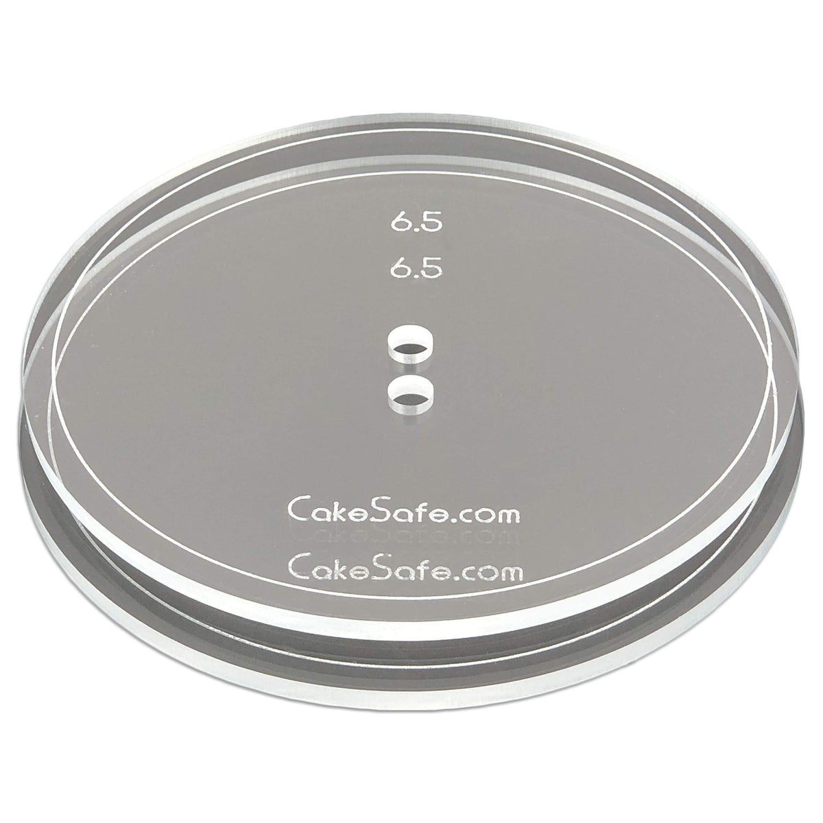 Cakesafe - 2-6.5    Clear     Acrylic Disks - Perfect Icing Tool To Smooth The Buttercream On Your Cakes