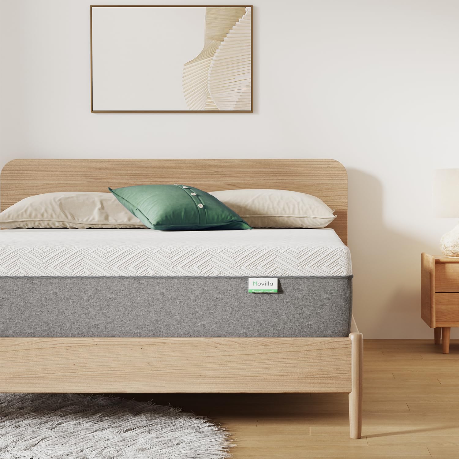 Novilla Full Mattress, 6-Inch Gel Memory Foam Mattress for Cool Night Sleep & Pressure Relief, Medium Firm Full Size in a Box, B