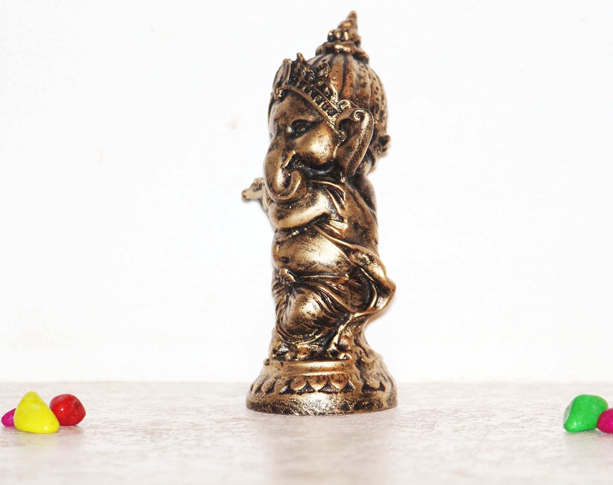 Beckon Venture Handcraft Lucky Ganpati/Ganesha Statue/Ganesh Idol For Home,Ganesh Murti For Home,Gift,Ganesh Statues For Living