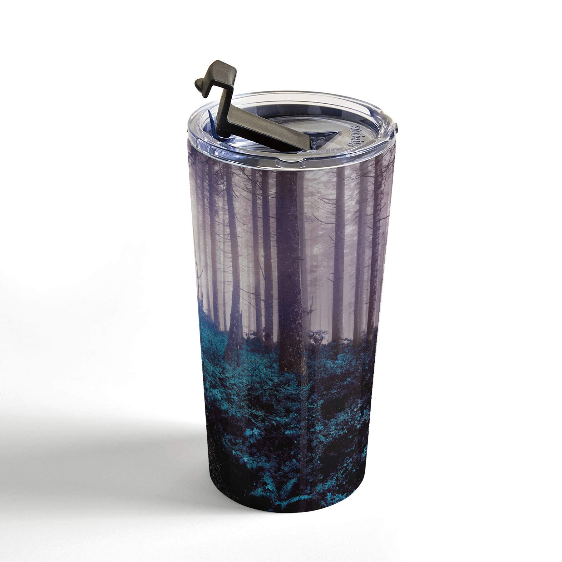 Society6 Nature Magik Turquoise Forest Adventure Travel Mug, 20Oz, Green