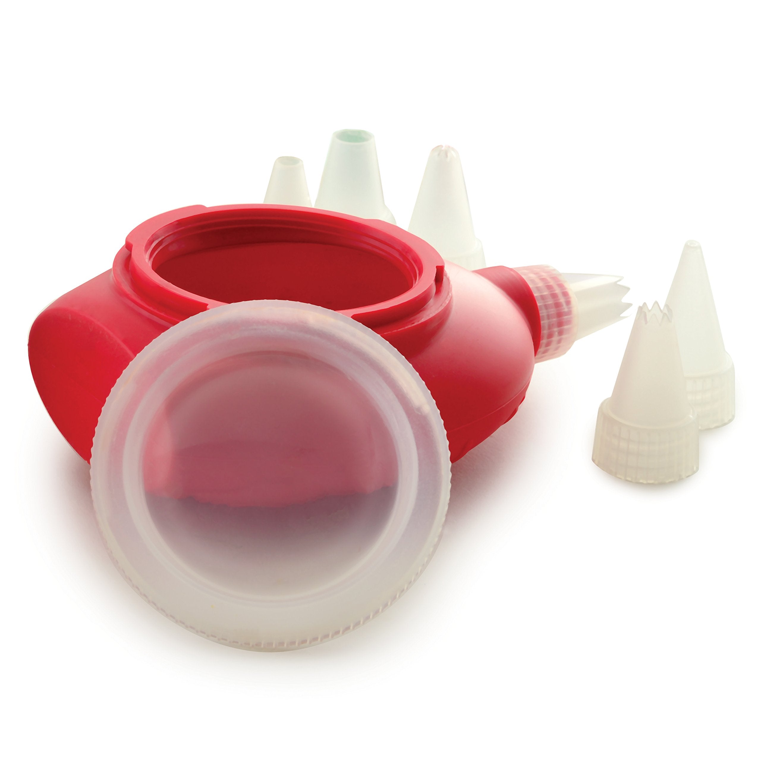 Norpro Nor-3556 Silicone Icing Decortr W/6 Tips , Red