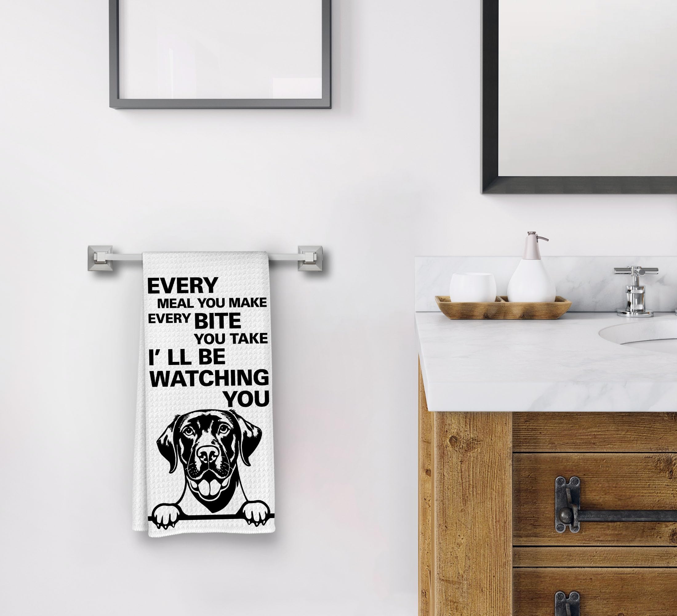 Dwept Every Meal You Make Every Bite You Take Kitchen Towels, Funny Hand Towels, Dog Decorative Towels, Golden Retriever Decor,