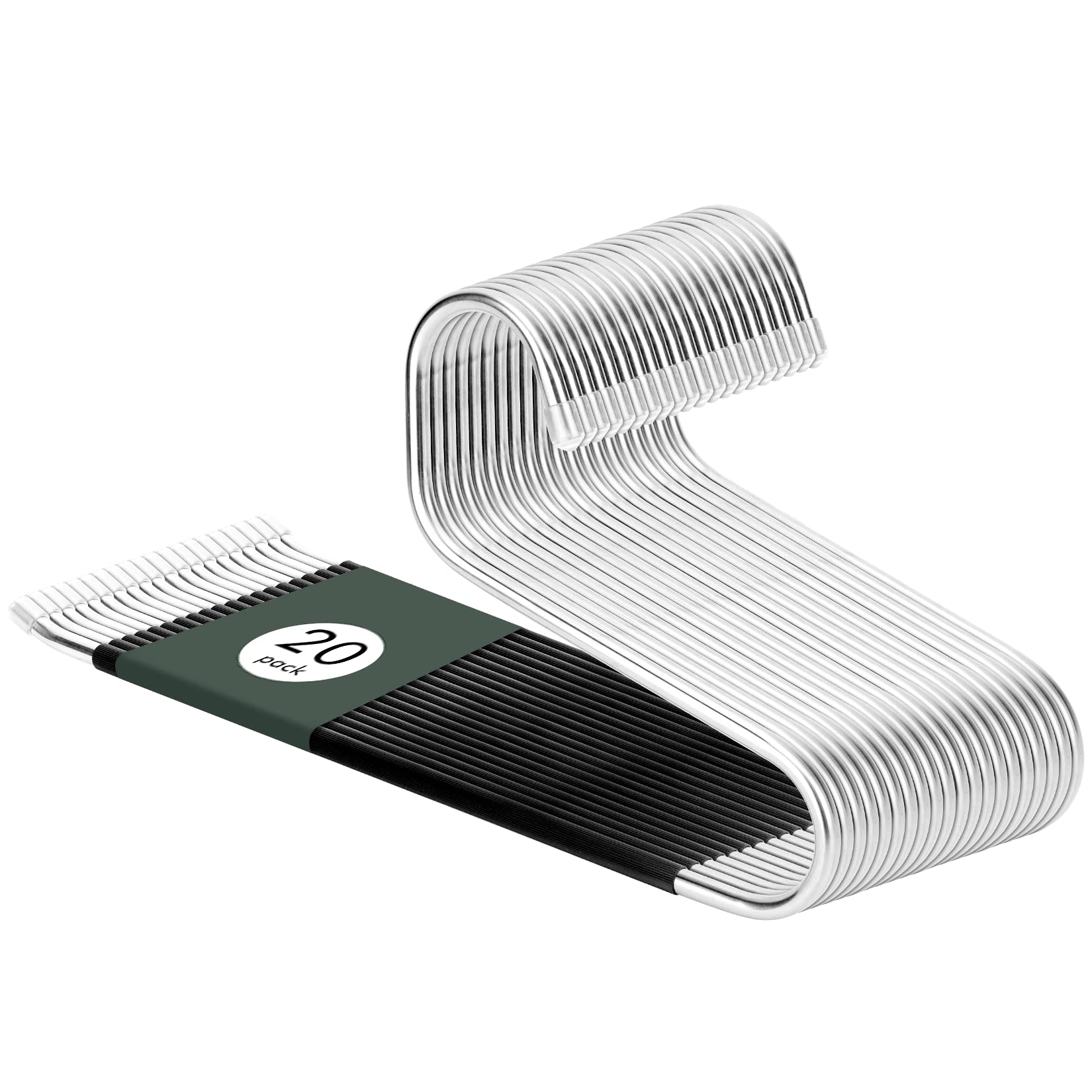 Doiown Open Ended Pants Hangers, Stainless Steel Pants Jean Hangers 8Mm Thick, Multifunctional Non-Slip Hangers For Heavy Pants,