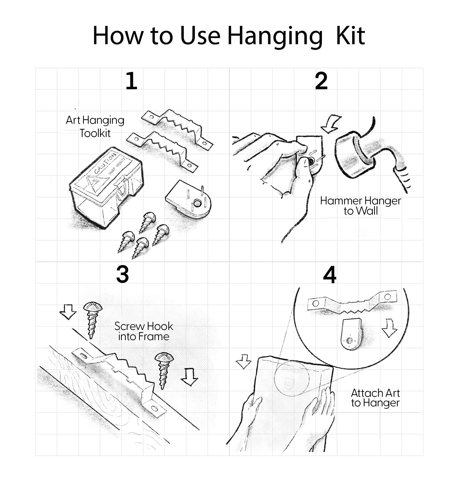 Signford Framed Canvas Print Wall Art Gold Granite Marble Geometric Blocks Abstract Shapes Illustrations Modern Art Decorative B